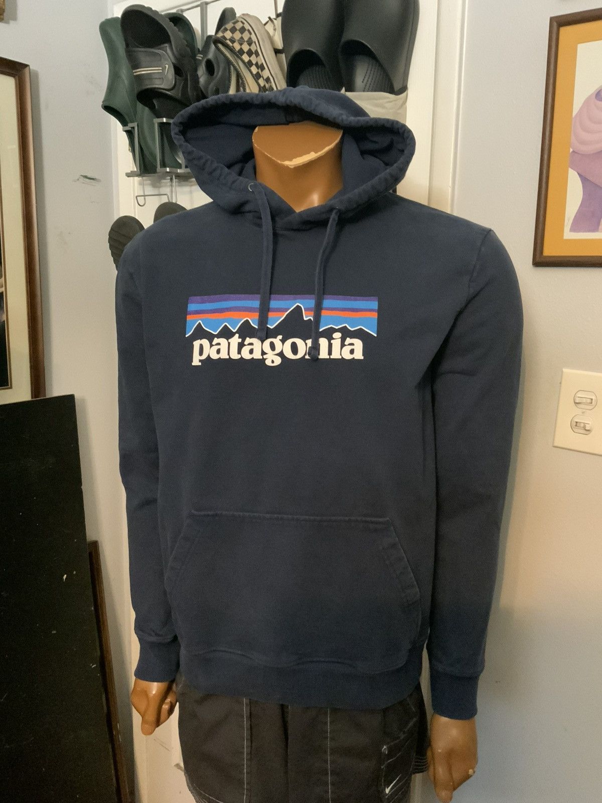 Patagonia Patagonia Worn P-6 Mountain Range Uprisal Pullover Hoodie Size US M / EU 48-50 / 2 - 6 Thumbnail
