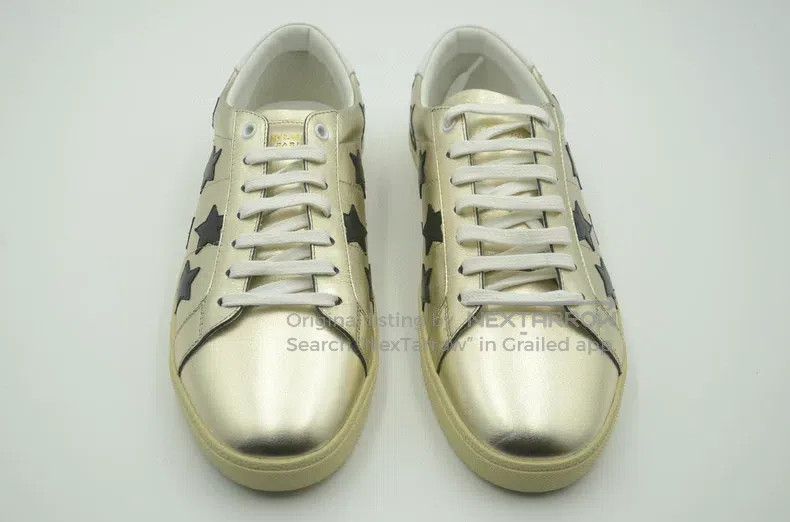 Saint Laurent Paris Saint Laurent Paris Star Gold Sneakers Casual Shoes Size US 10 / EU 43 - 4 Thumbnail