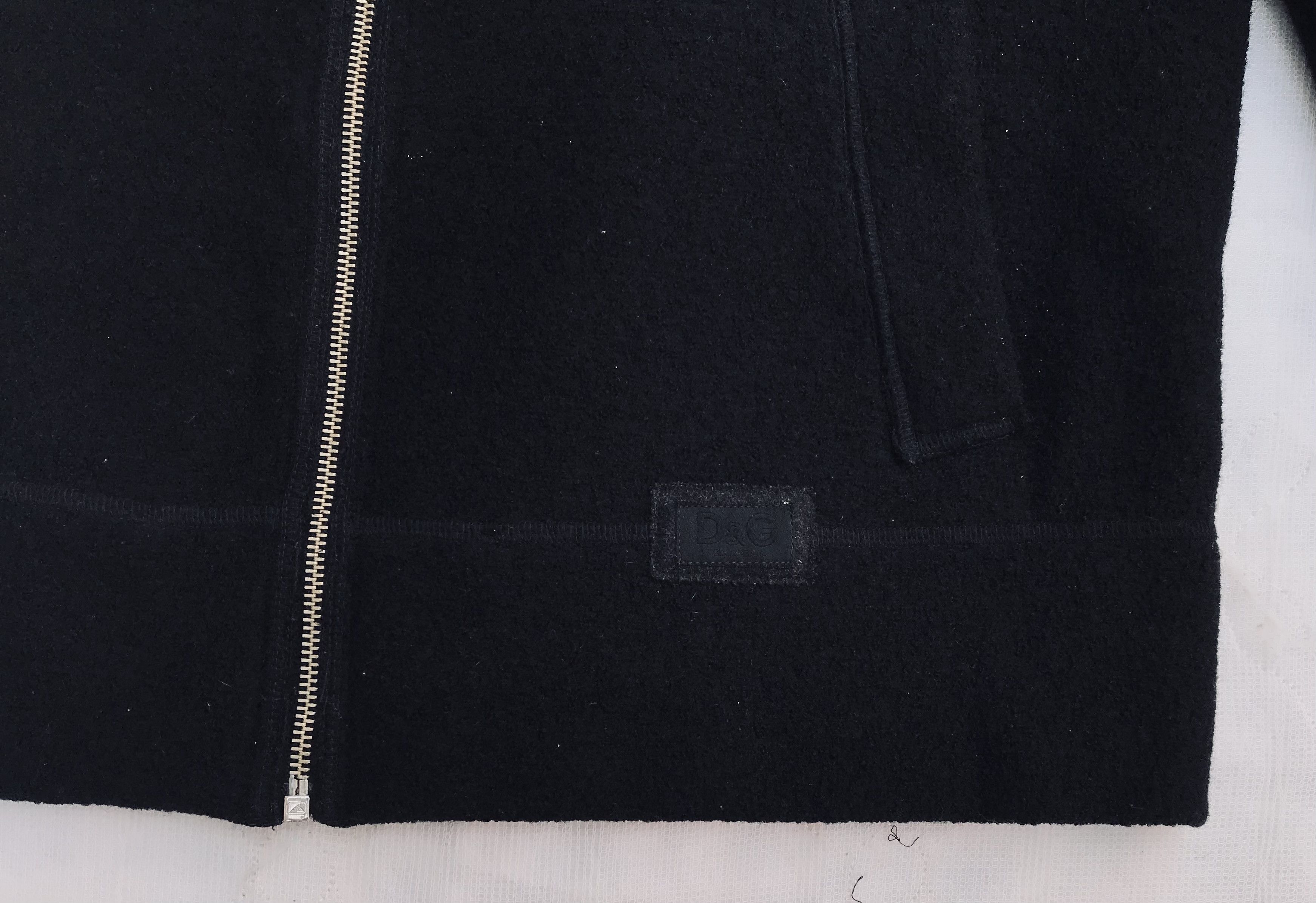 Dolce & Gabbana Dolce & Gabbana Wool Jacket Men’s Zip Bomber Black Vintage Size US L / EU 52-54 / 3 - 6 Thumbnail