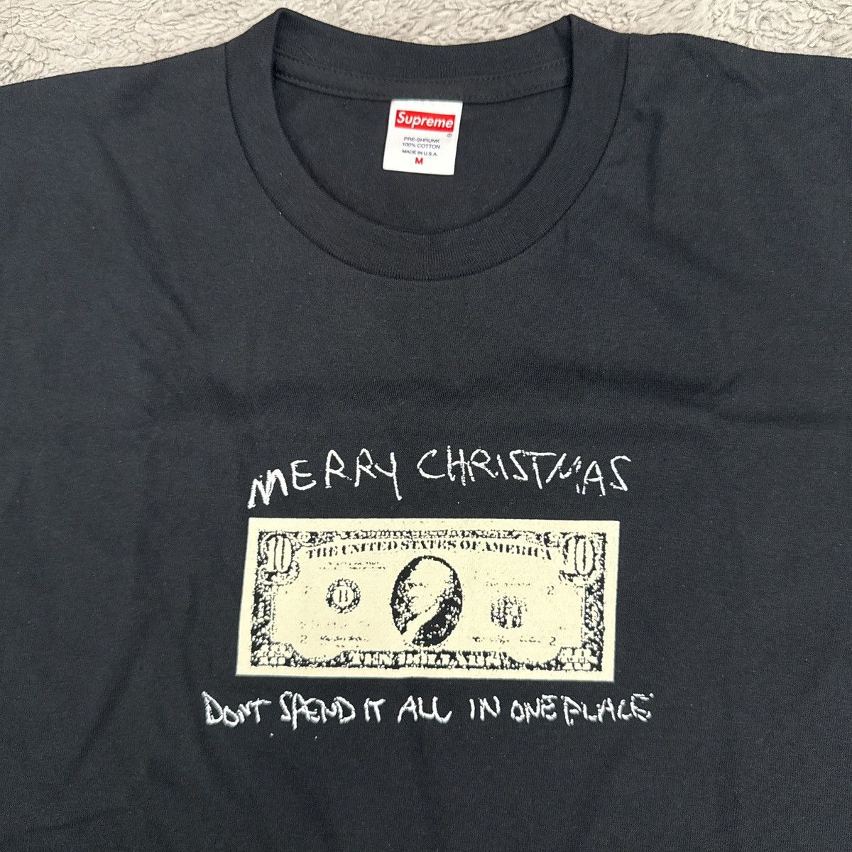 Supreme Supreme “Spend It” Tee FW21 Size US M / EU 48-50 / 2 - 1 Thumbnail