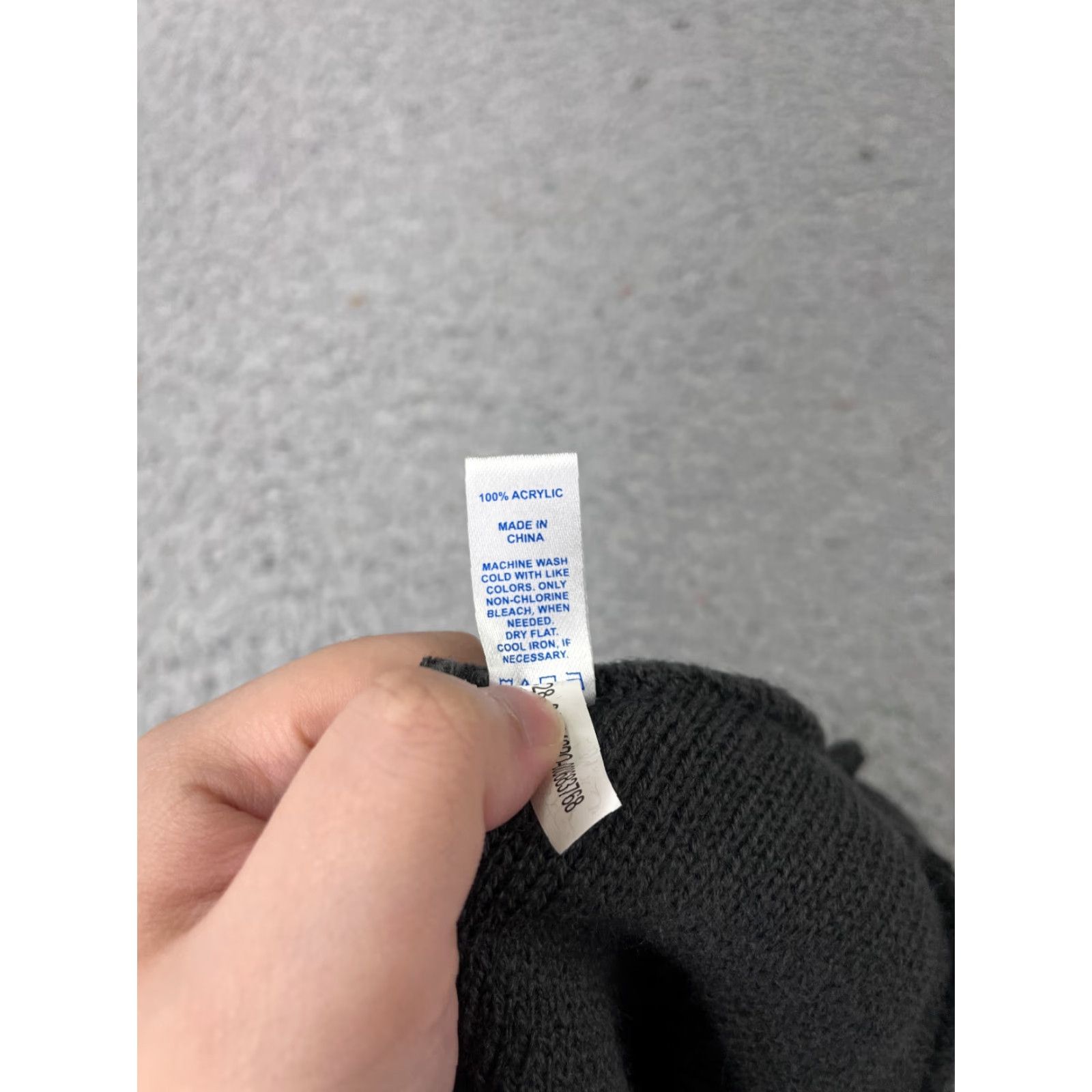 Vintage Sport-Tek Beanie Toque Adult One Size Gray White Stripe Knit 100% Acrylic Pom Knit Hat Unisex Mens Womens Beanie Winter 90s Outdoor Ski (adjusted?) Size ONE SIZE - 5 Thumbnail