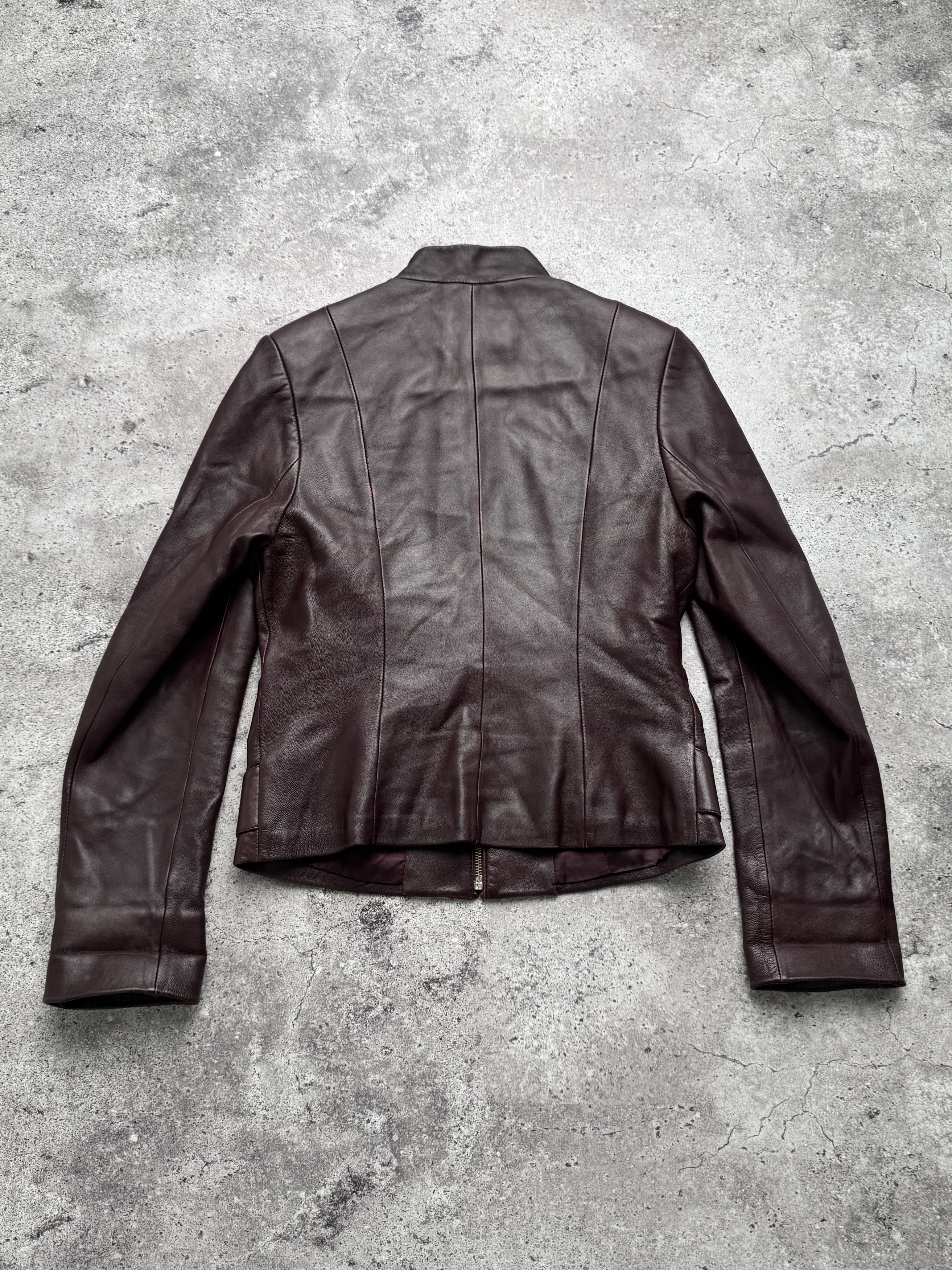 Vintage Vintage Cropped Leather Jacket C5(V402) Size S / US 4 / IT 40 - 14 Thumbnail
