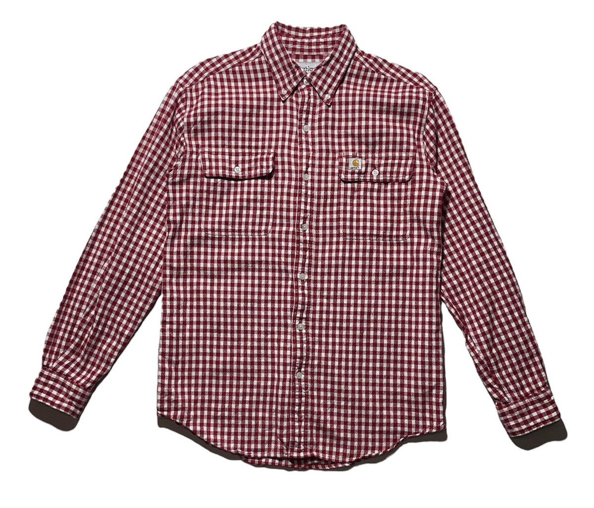 Carhartt Vintage Carhartt Plaid Shirt Size US M / EU 48-50 / 2 - 1 Thumbnail