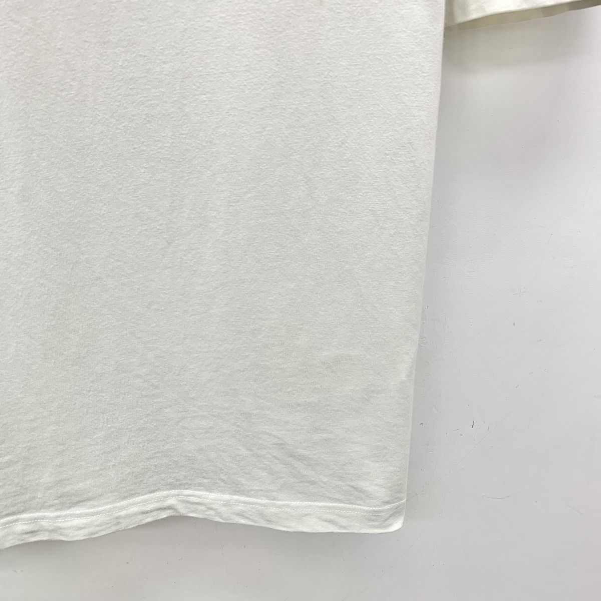 Balenciaga Balenciaga White Logo Embroidered Crew Neck T-shirt K26WX Size XS / US 0-2 / IT 36-38 - 4 Thumbnail
