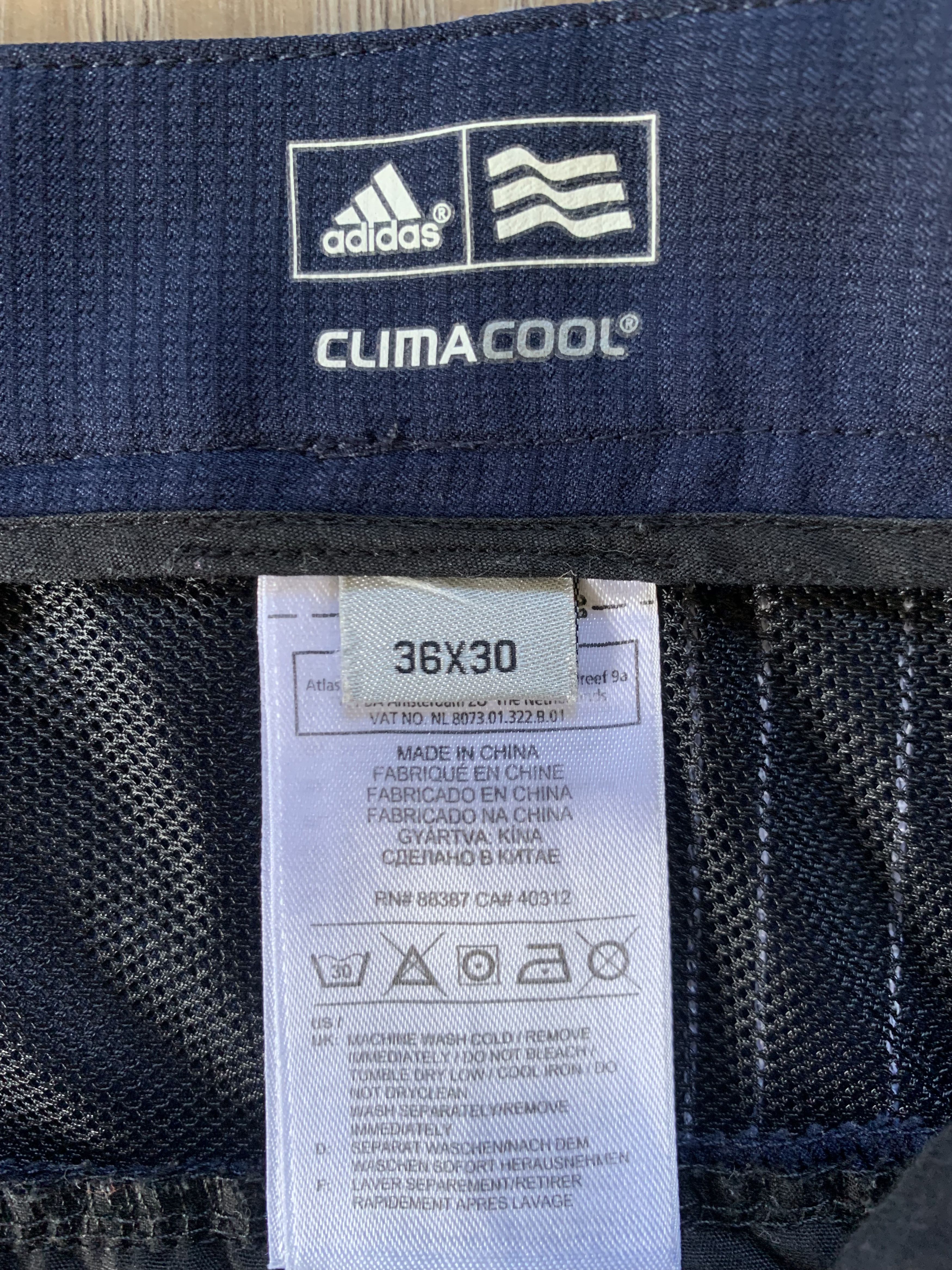 Adidas Adidas Clima Cool Men’s Blue Vintage Track Pants Size US 36 / EU 52 - 6 Thumbnail
