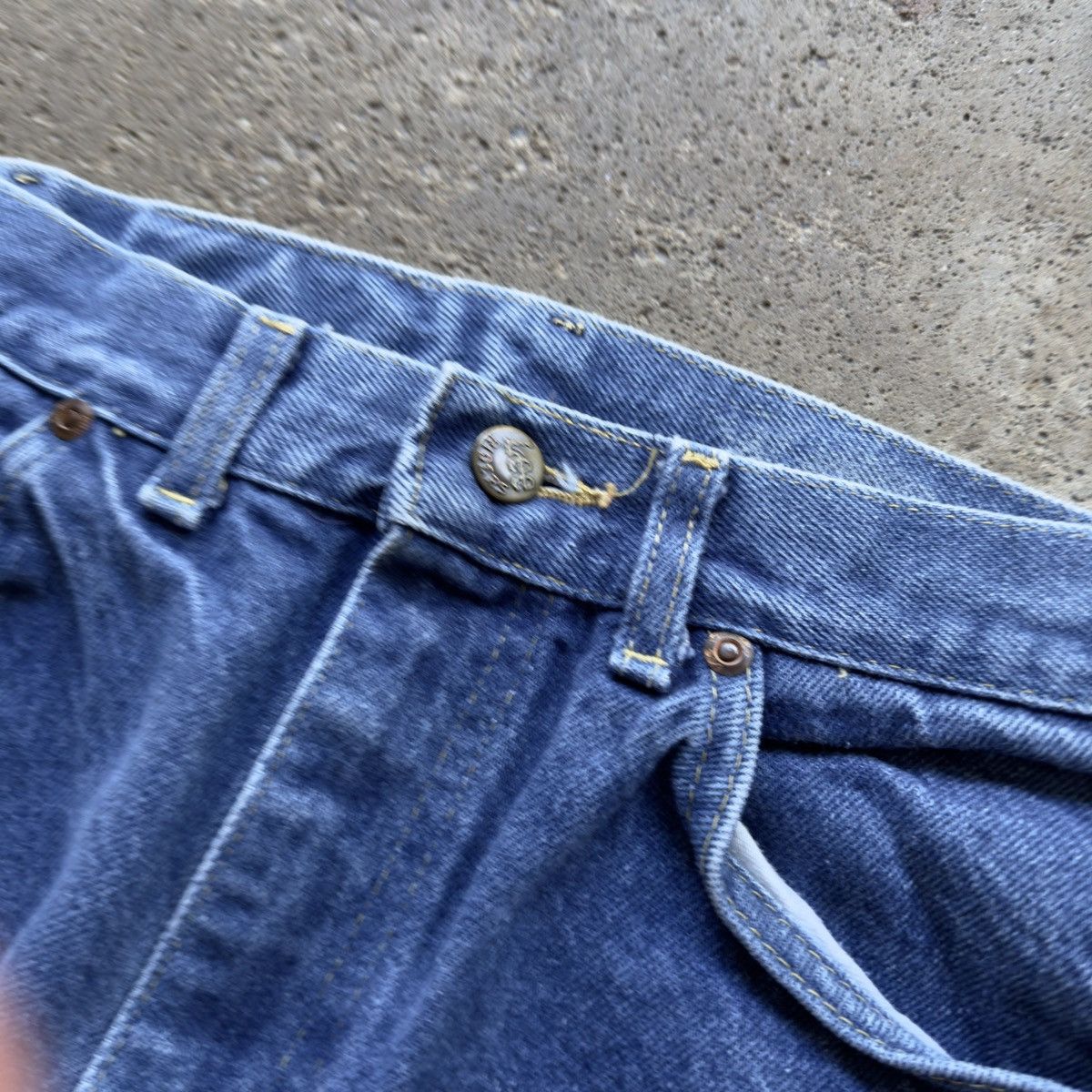 Vintage 80s Faded Lee Riders Dark Wash Jeans Western ERD Grunge Size US 27 - 3 Thumbnail