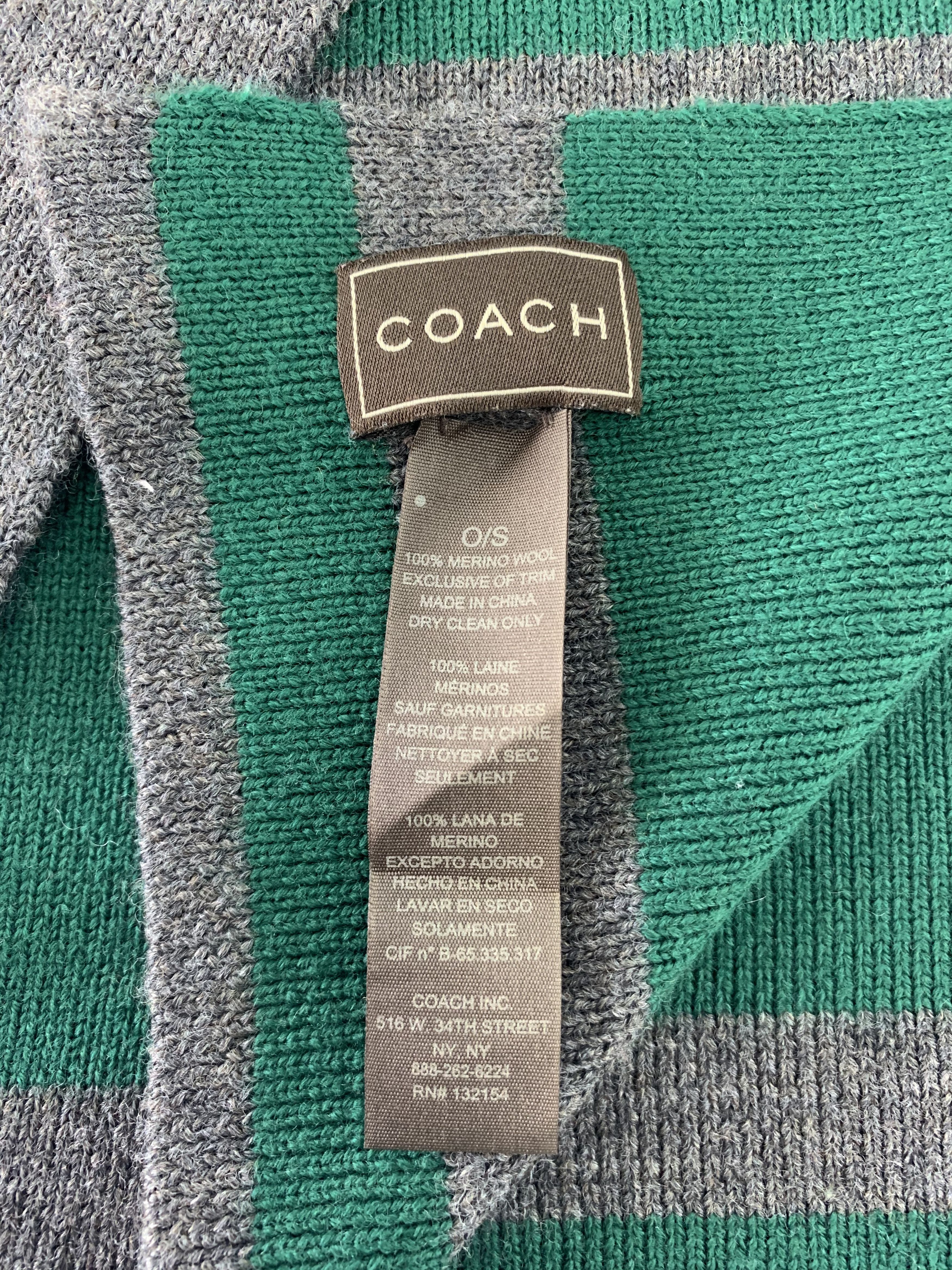 Coach Coach Scarf Wool Muffler Neck Wrap BL4157 Size ONE SIZE - 5 Thumbnail