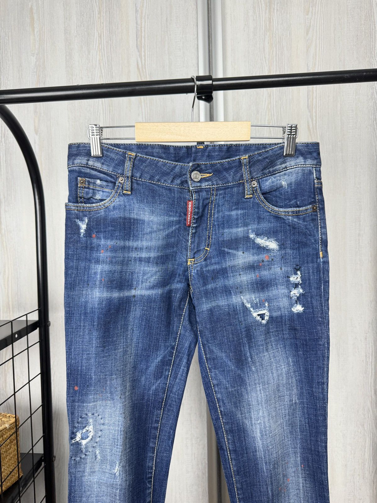Dsquared2 Dsquared2 medium waist skinny jeans leg zipper distressed Size 30" / US 8 / IT 44 - 3 Thumbnail