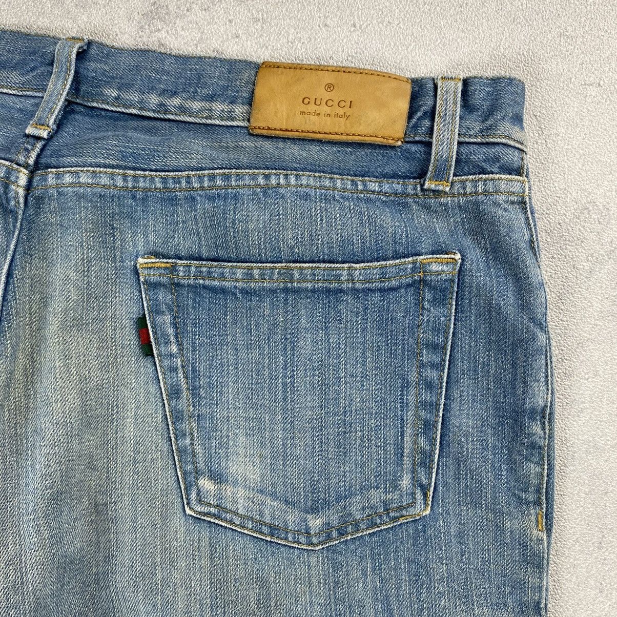Gucci Vintage GUCCI Distressed Denim Jeans Size US 35 - 13 Thumbnail