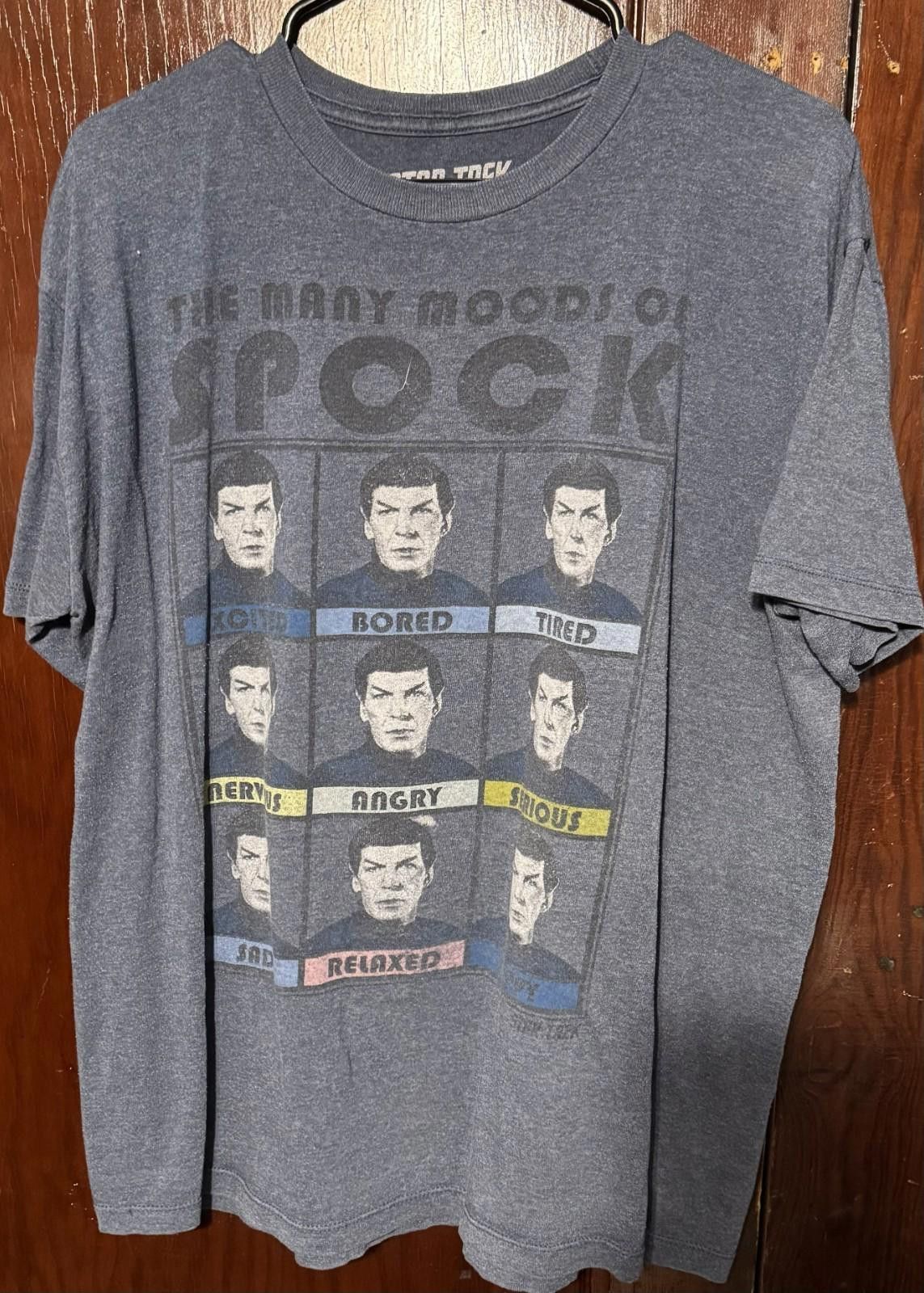 Other Star Trek Many Moods of Spock T Shirt Men's Size XL Blue Size US XL / EU 56 / 4 - 1 Thumbnail