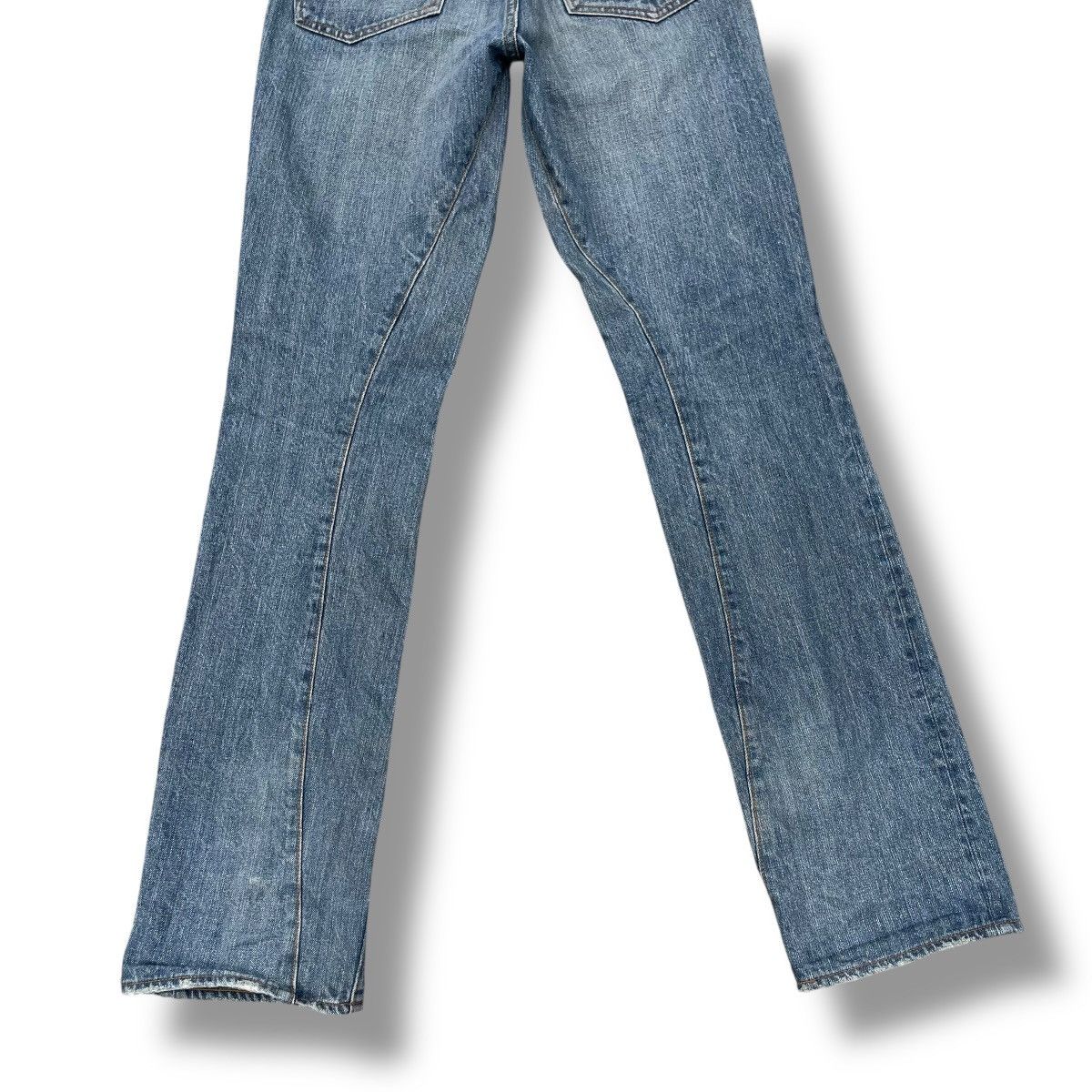 Johnbull 🇯🇵 VINTAGE JOHNBULL SPIRAL CUT WASHED DENIM PANTS Size US 29 - 8 Thumbnail