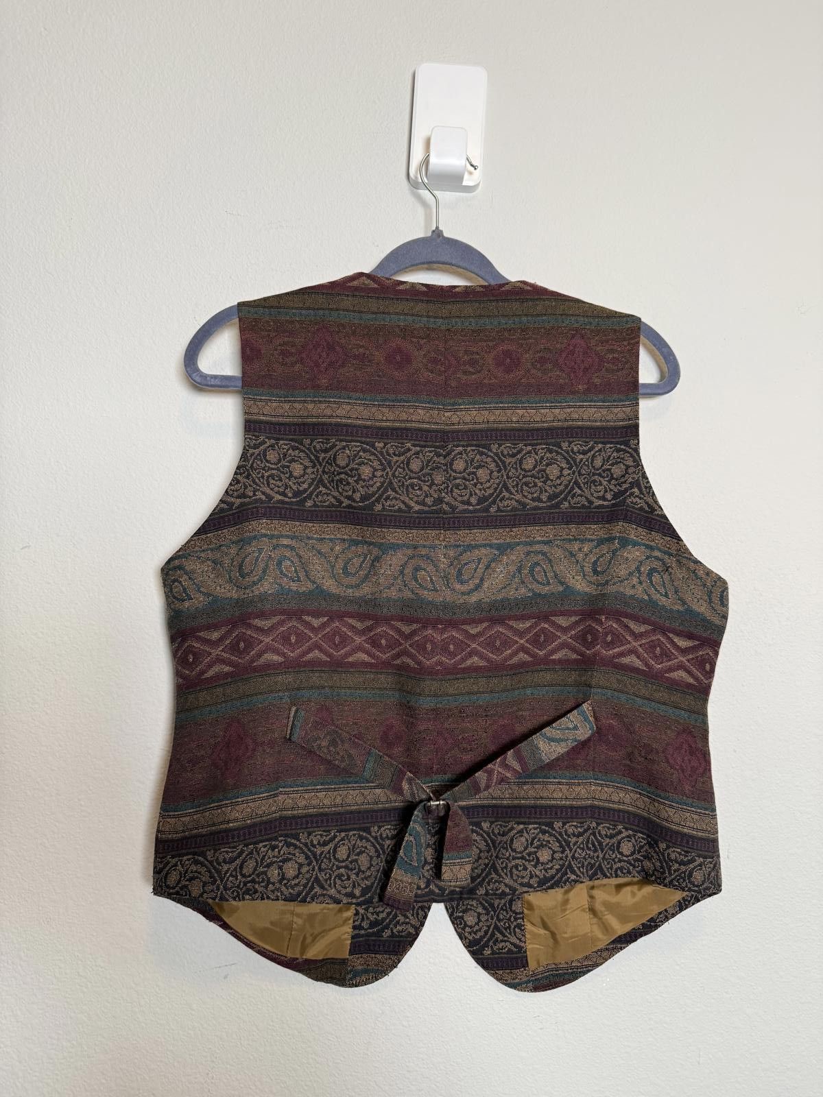 Other Vintage 90s Patterned Men's Vest Size US M / EU 48-50 / 2 - 3 Thumbnail