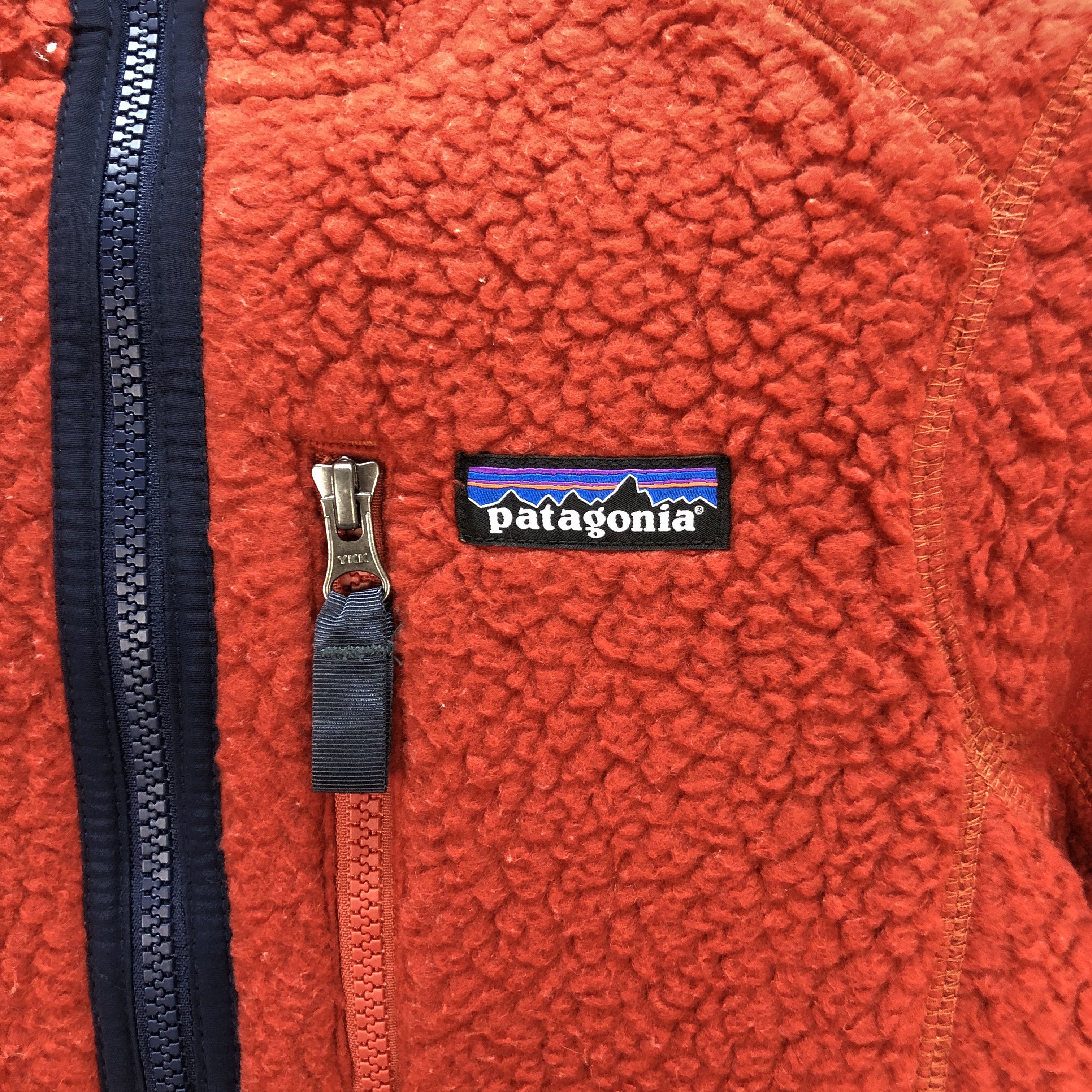 Patagonia PATAGONIA DEEP PILE ORANGE FLEECE HOODIE JACKET #7339-130 Size XS / US 0-2 / IT 36-38 - 3 Thumbnail