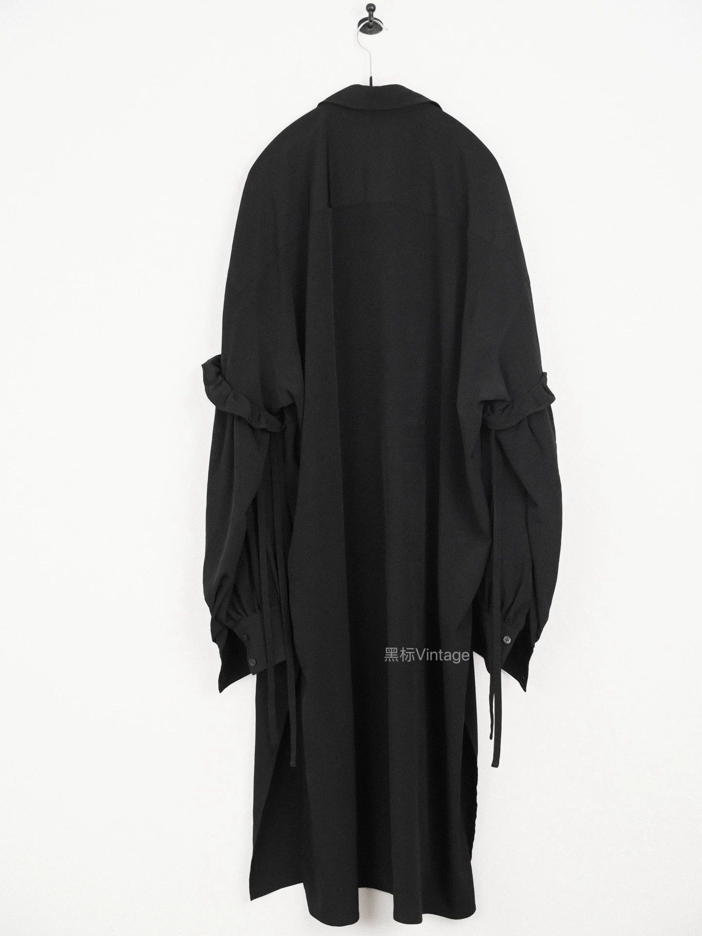 Yohji Yamamoto Yohji Yamamoto 19AW Puff Sleeve Triacetate Dress Size XS / US 0-2 / IT 36-38 - 2 Thumbnail