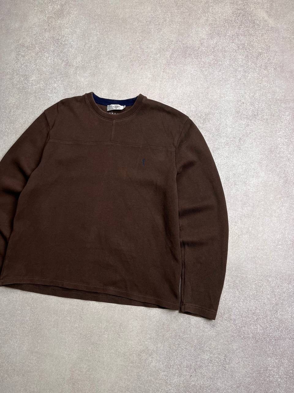 Saint Laurent Paris × Vintage × Yves Saint Laurent VINTAGE YSL YVES SAINT LAURENT BROWN BOXY SWEATSHIRT XL Size US XL / EU 56 / 4 - 2 Thumbnail