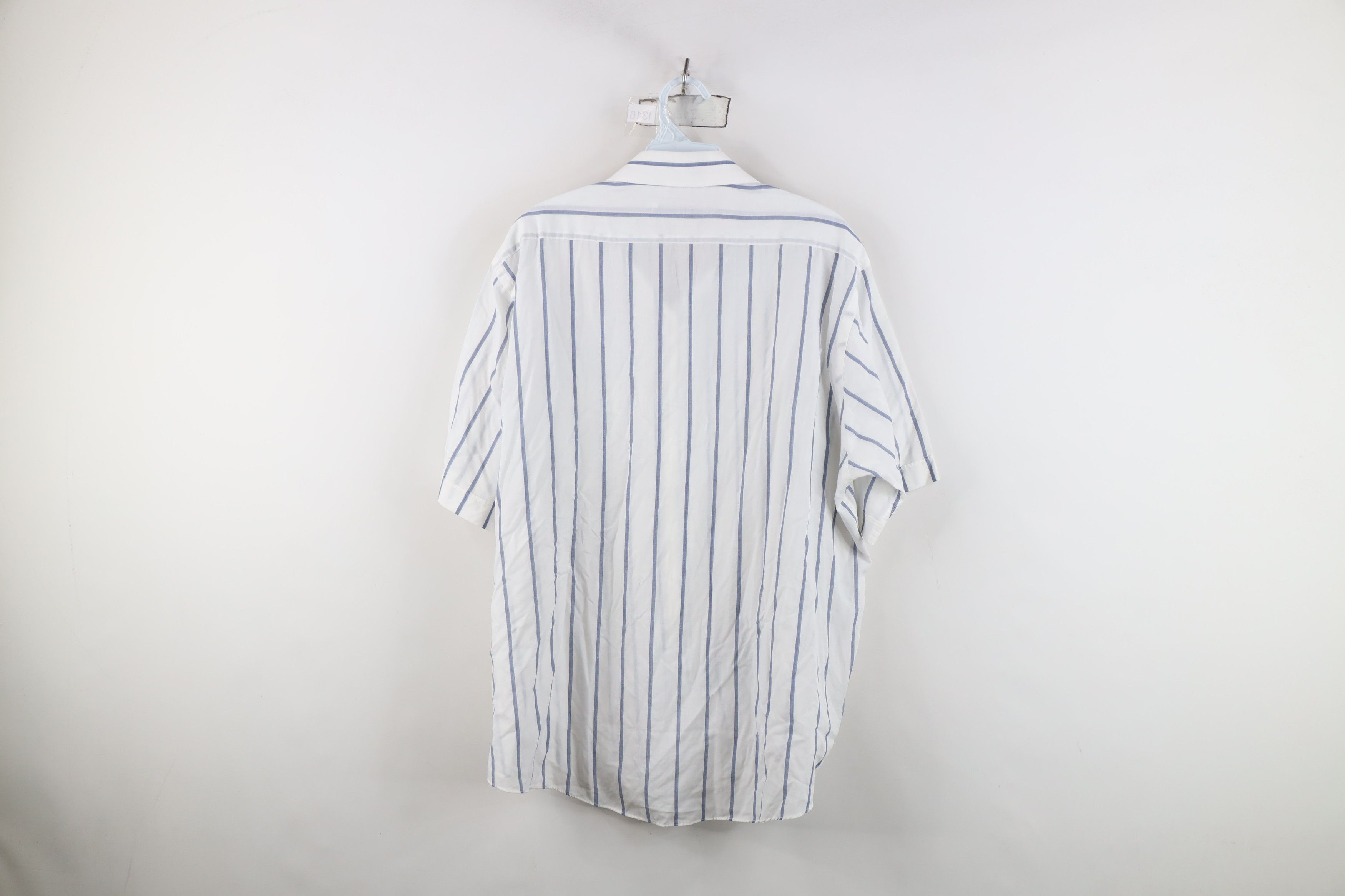 Vintage Vintage 80s 90s Streetwear Needle Striped Button Shirt Size US M / EU 48-50 / 2 - 9 Thumbnail