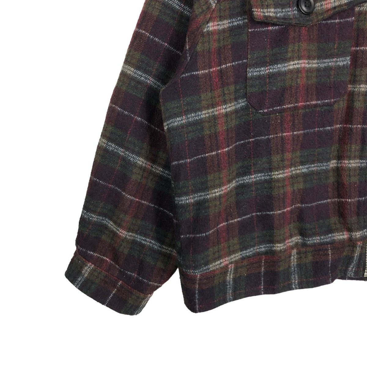 Japanese Brand 🔥 VINTAGE JAPANESE BRAND PLAID ZIPPER JACKET Size US M / EU 48-50 / 2 - 6 Thumbnail