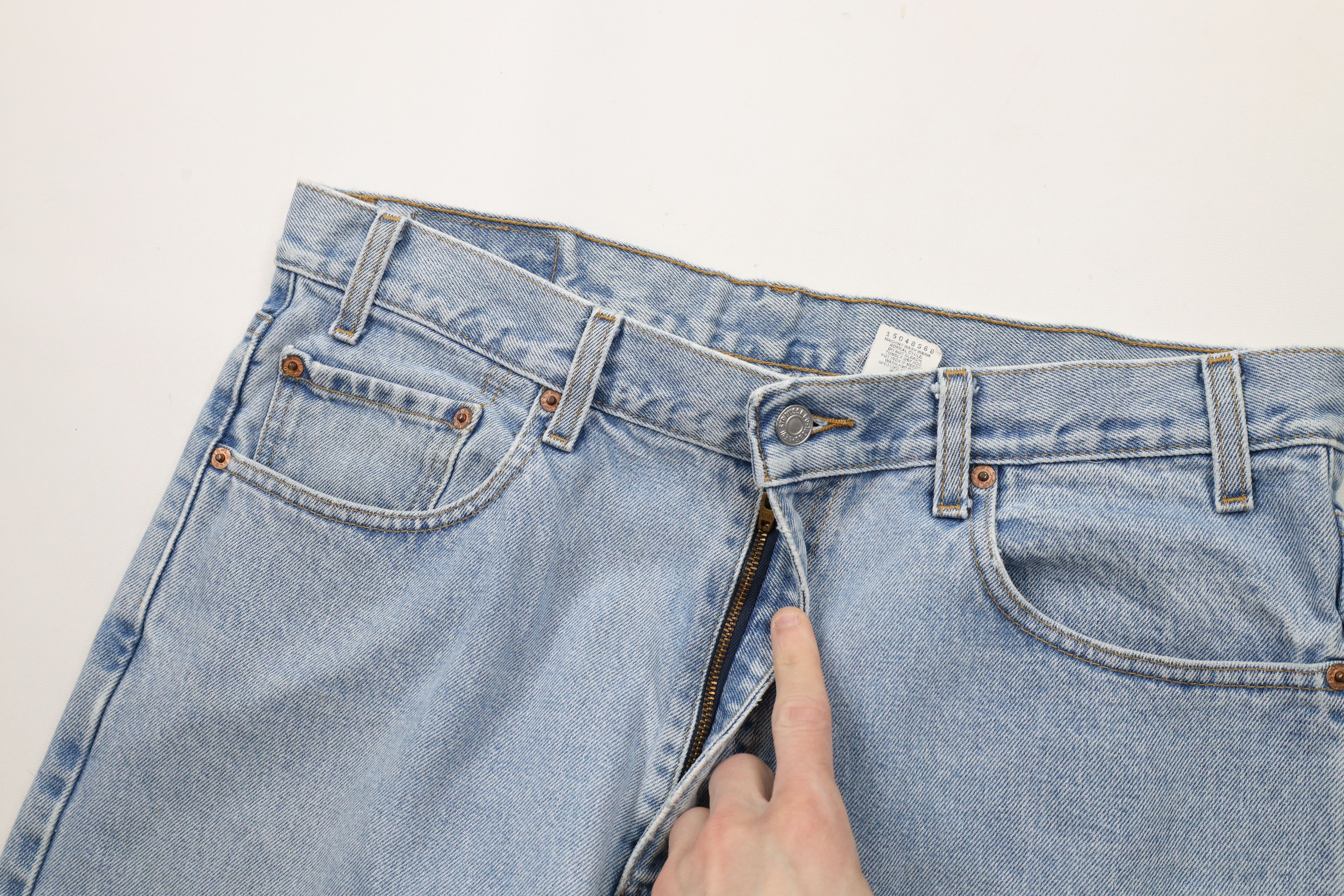 Levi's × Vintage Vintage Y2K 2002 Levis 550 Relaxed Fit Denim Jeans Blue Size US 34 / EU 50 - 6 Thumbnail