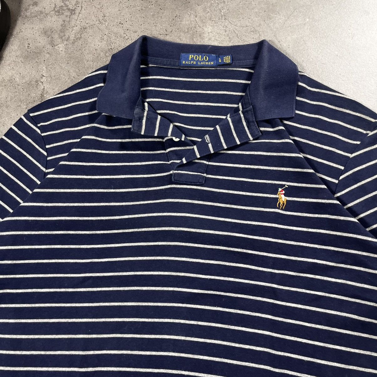 Polo Ralph Lauren Vintage Polo Ralph Lauren Striped Rugby Shirt Oxford Pony Size US L / EU 52-54 / 3 - 3 Thumbnail