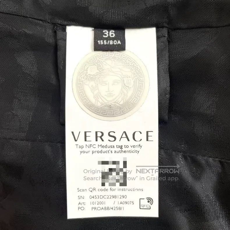 Versace Versace Black long-sleeved single-breasted jacket jacket Size XS / US 0-2 / IT 36-38 - 7 Thumbnail