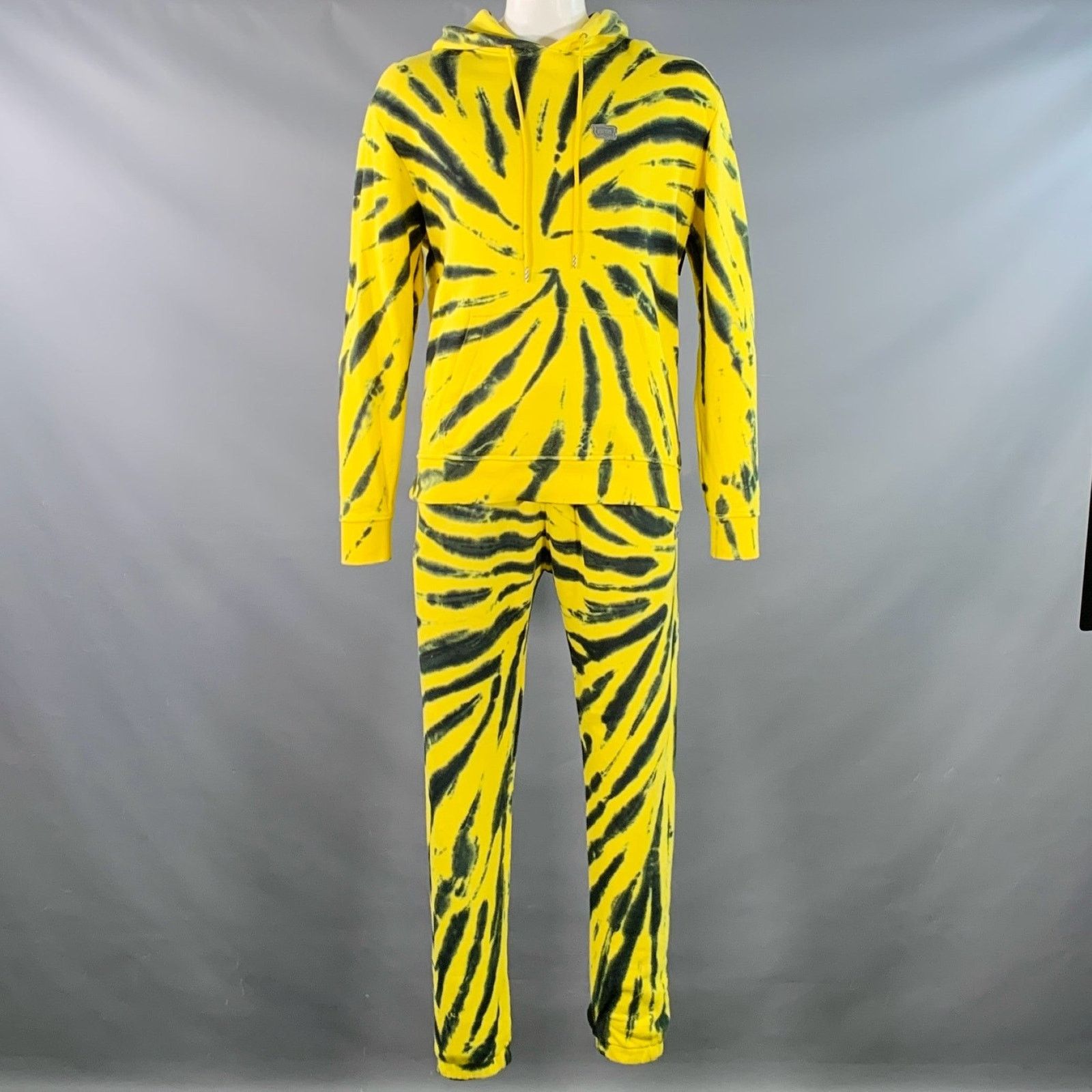 Icecream ICECREAM Size L Yellow Black Tie Dye Cotton Hoodie Tracksuit Size US L / EU 52-54 / 3 - 2 Thumbnail