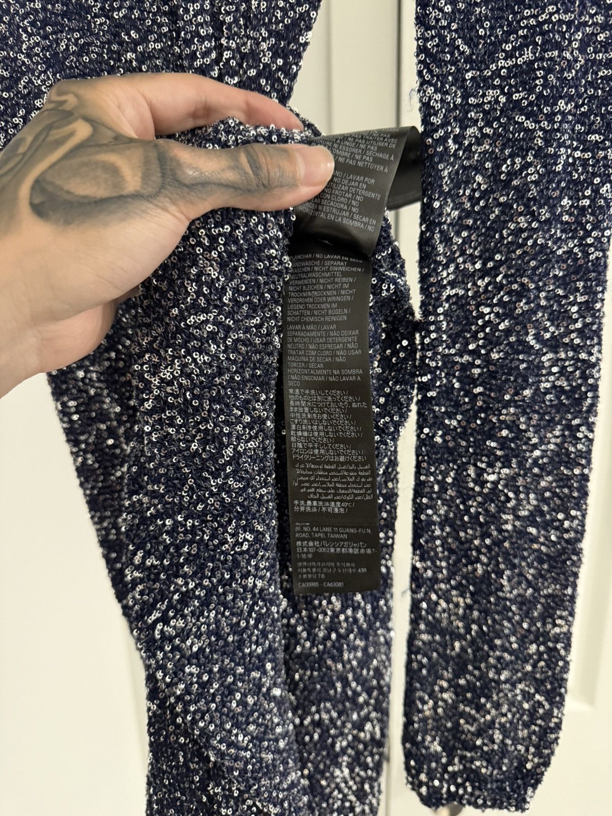 Balenciaga Balenciaga Sequined metallic knit turtle neck maxi dress Size L / US 10 / IT 46 - 14 Thumbnail