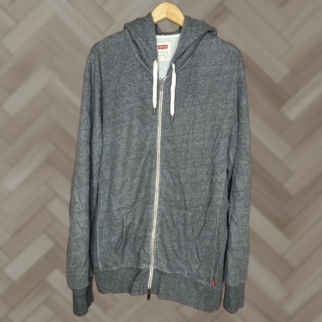 Levi's Levi's Hooded Full Zip Sweater Gray XL Mens Long Sleeve Shirt Size US XL / EU 56 / 4 - 1 Thumbnail