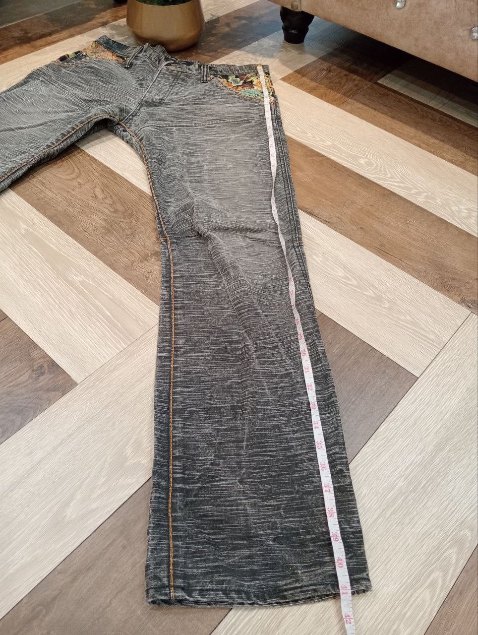 Japanese Brand JAPANESE BLUE TRICK DOUBLE WAIST SUKAJAN JEANS - SIZE 3 Size US 34 / EU 50 - 18 Thumbnail