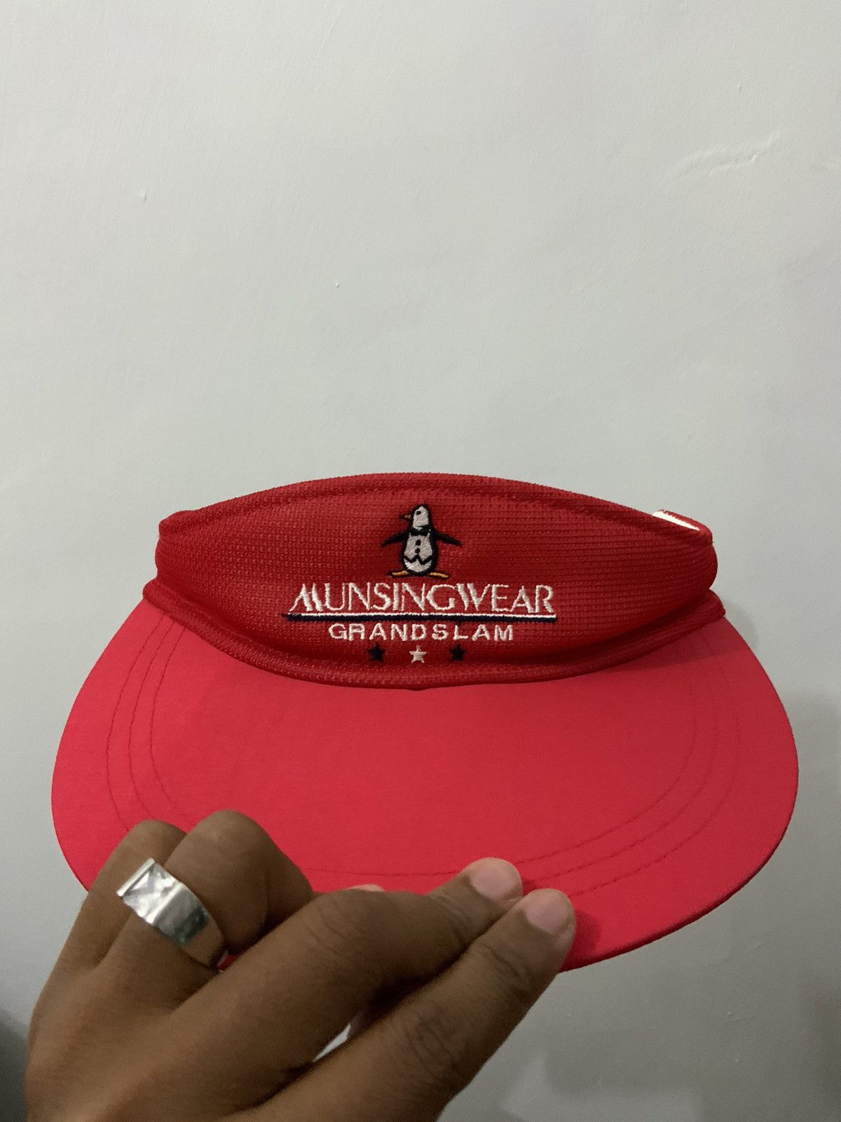 Japanese Brand Vintage Munsing Wear Grand Slam Visor Hat Size ONE SIZE - 11 Thumbnail