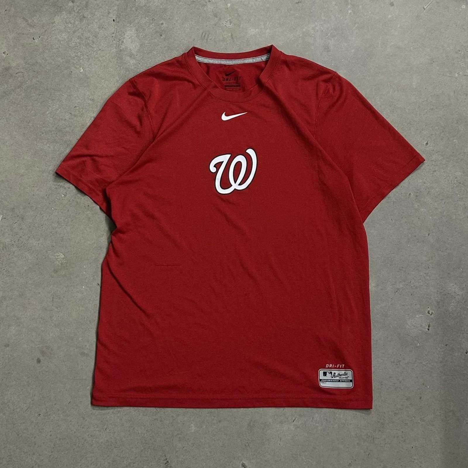 Nike Vintage Retro Nike MLB Nationals Graphic Tee Size US S / EU 44-46 / 1 - 1 Thumbnail