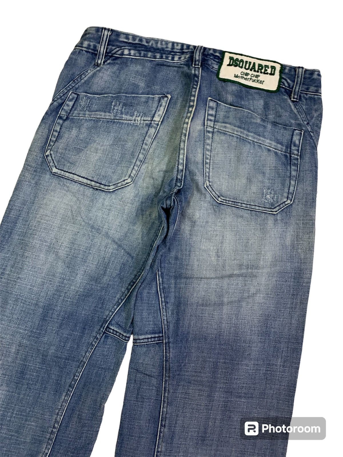 Dsquared2 💥Vintage Dsquared Chip Chip MotherFucker Denim Size US 33 - 4 Thumbnail