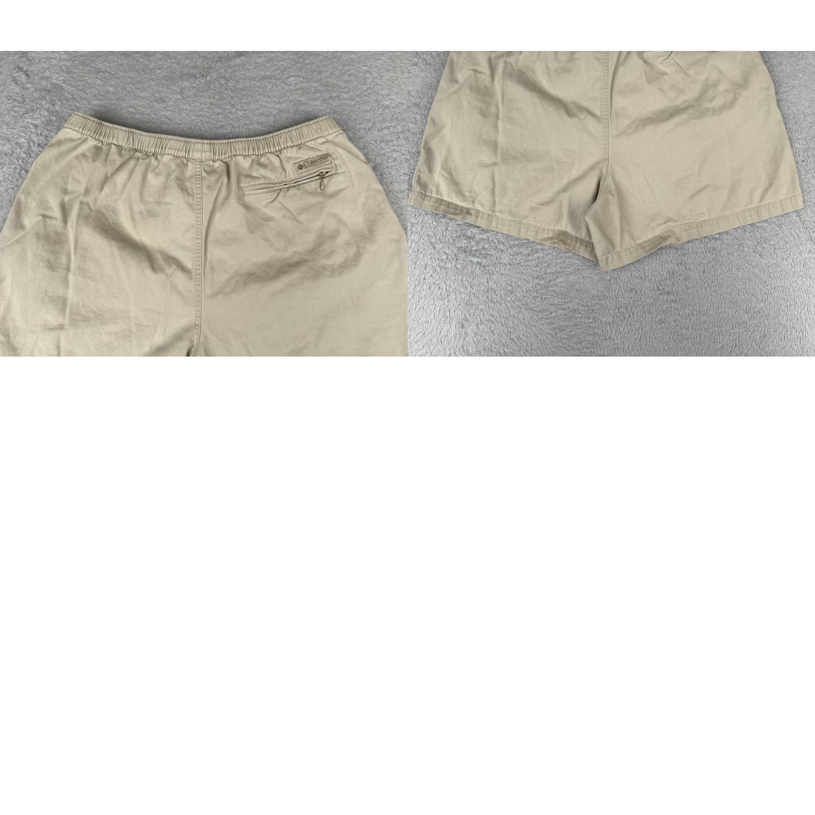 Vintage VINTAGE Columbia Shorts Women Extra Large Beige Belted Elastic Waist Cotton 36x5 Cargo Size 40" / US 18 - 9 Thumbnail