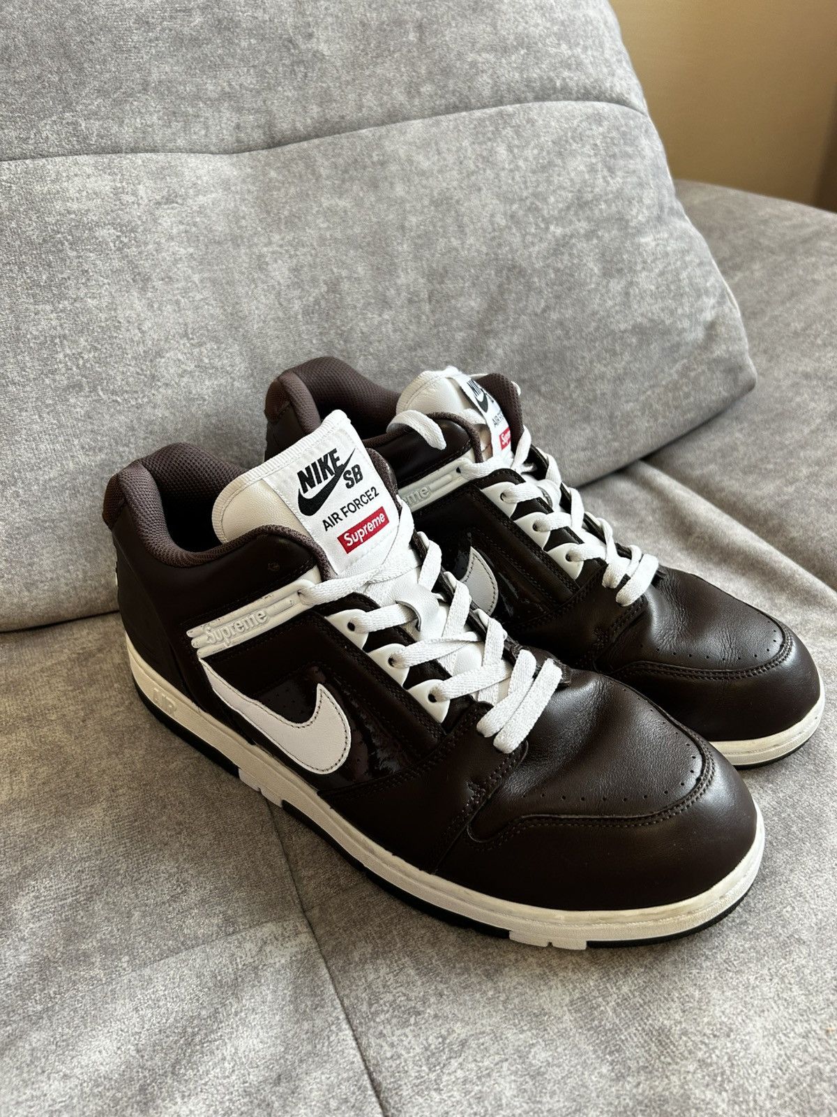 Nike × Supreme 🔥 Nike x Supreme Air Force 2 Brown 🔥 Size US 11 / EU 44 - 1 Thumbnail