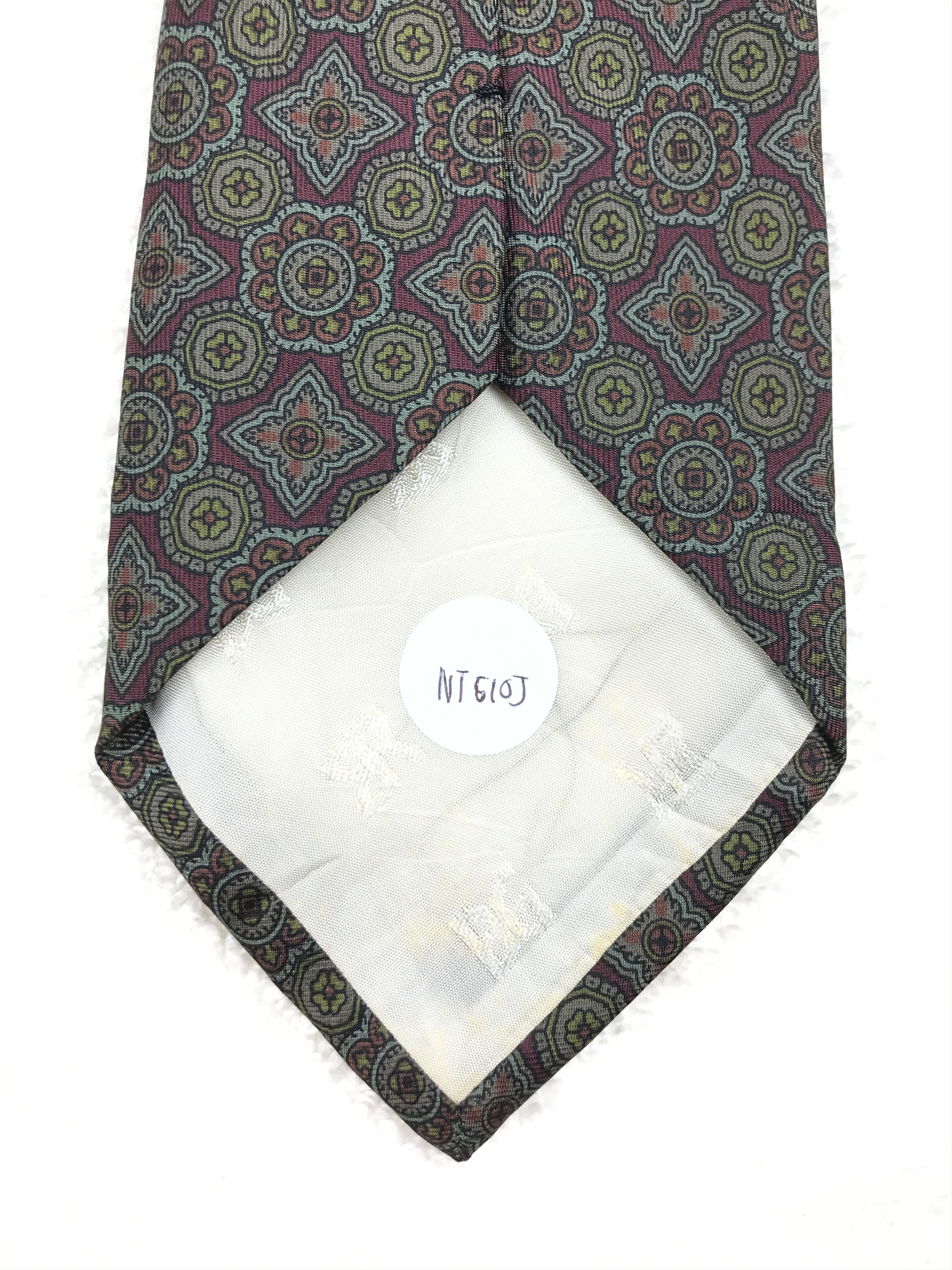 Vintage Vintage Bruno Gabrieli Silk Necktie Size ONE SIZE - 9 Thumbnail