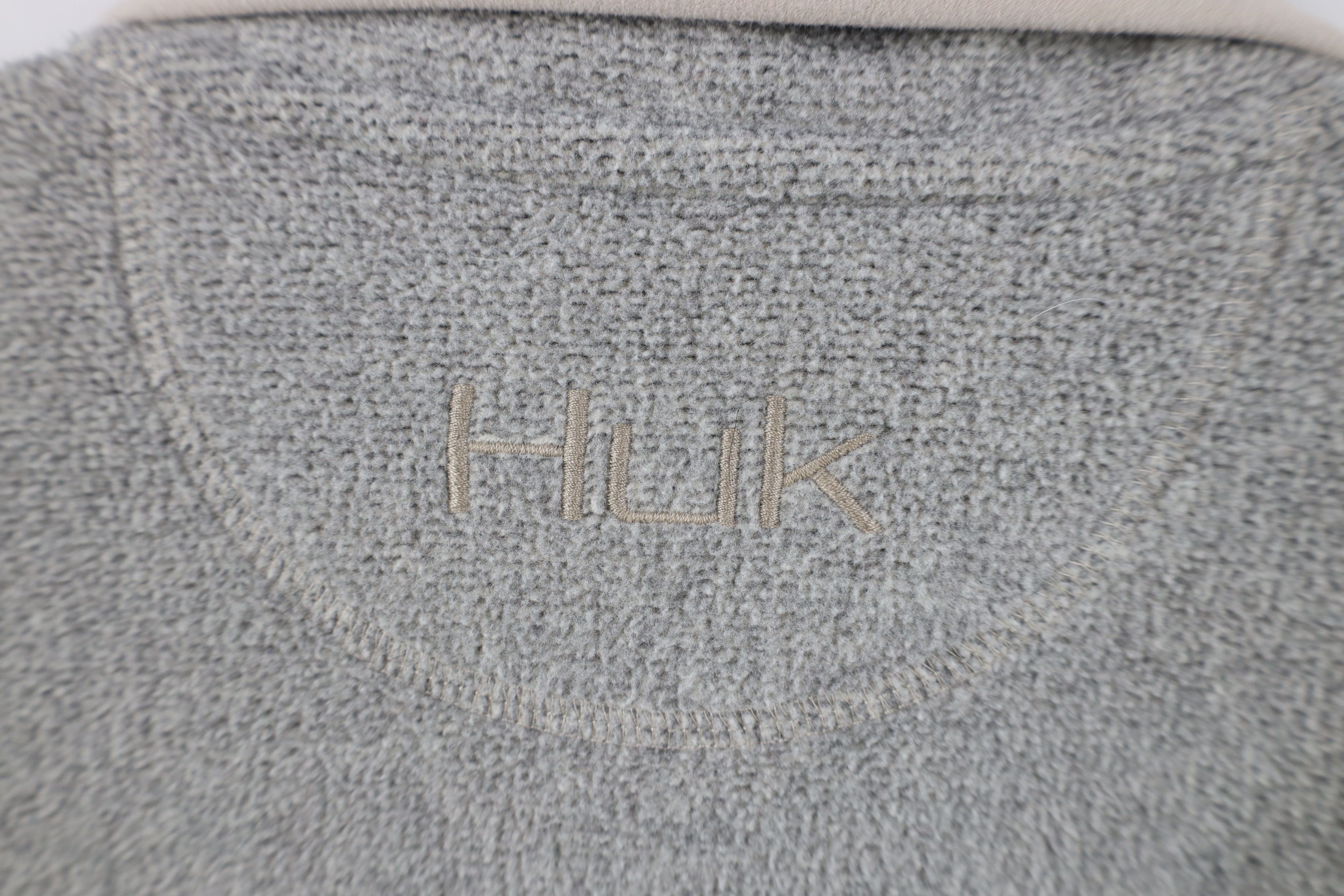 Vintage Huk Fishing Spell Snap Button Fleece Pullover Sweater Beige Size US L / EU 52-54 / 3 - 11 Thumbnail