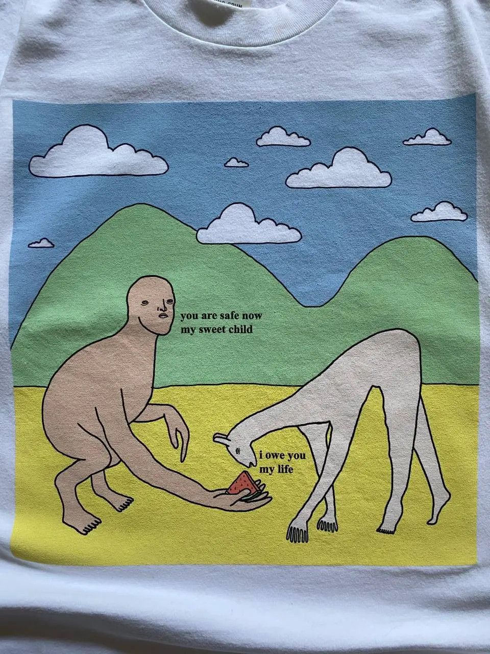 CHRIS SIMPSONS ARTIST ART MEME T SHIRT VERY RARE