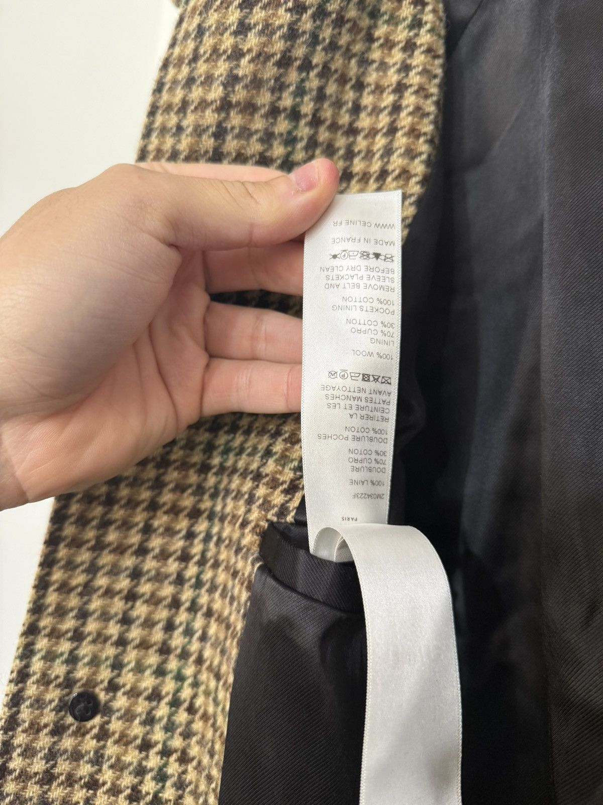 Celine F/W19 Plaid Wool Trench *Rare* Size US M / EU 48-50 / 2 - 6 Thumbnail