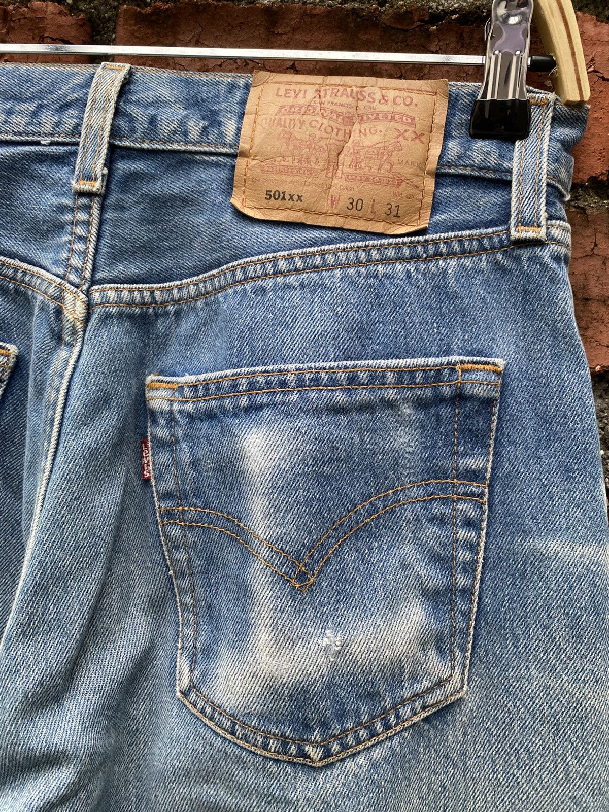 Levi's × Levi's Vintage Clothing × Vintage W29x28 Vintage levi's 501xx made in MEXICO Size US 29 - 3 Thumbnail