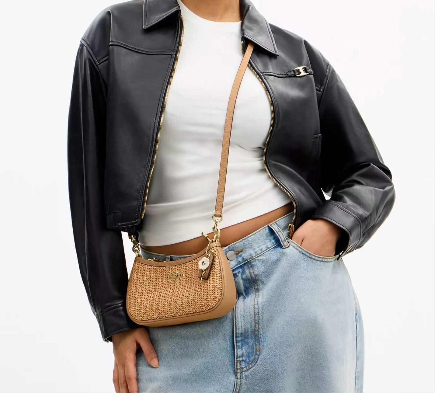 Coach NWT Coach Teri Mini Crossbody Bag CDW66 Toast Size ONE SIZE - 15 Thumbnail