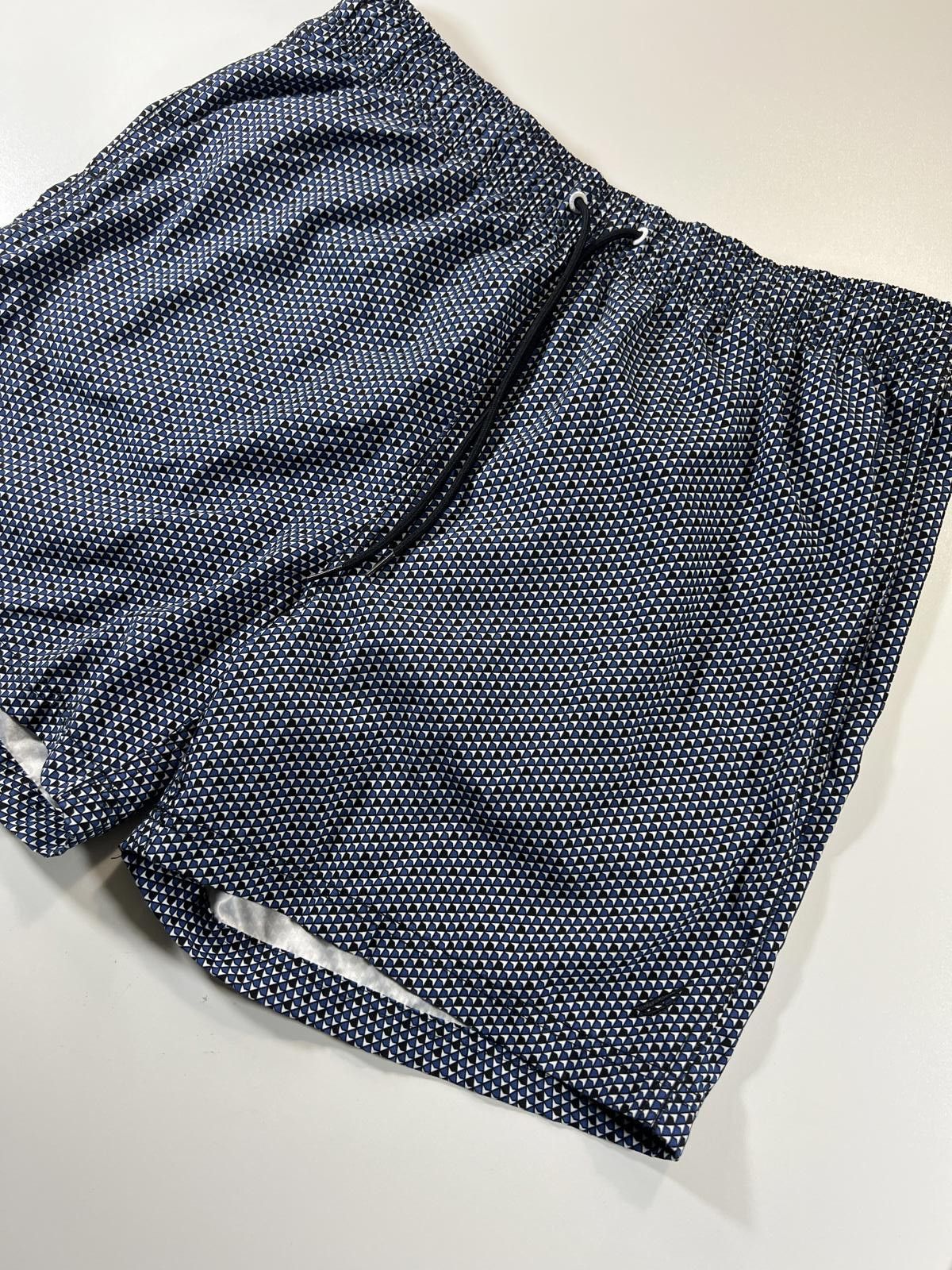 Unknown London Nautica Men's Navy Patterned Swim Shorts L Size US 34 / EU 50 - 3 Thumbnail