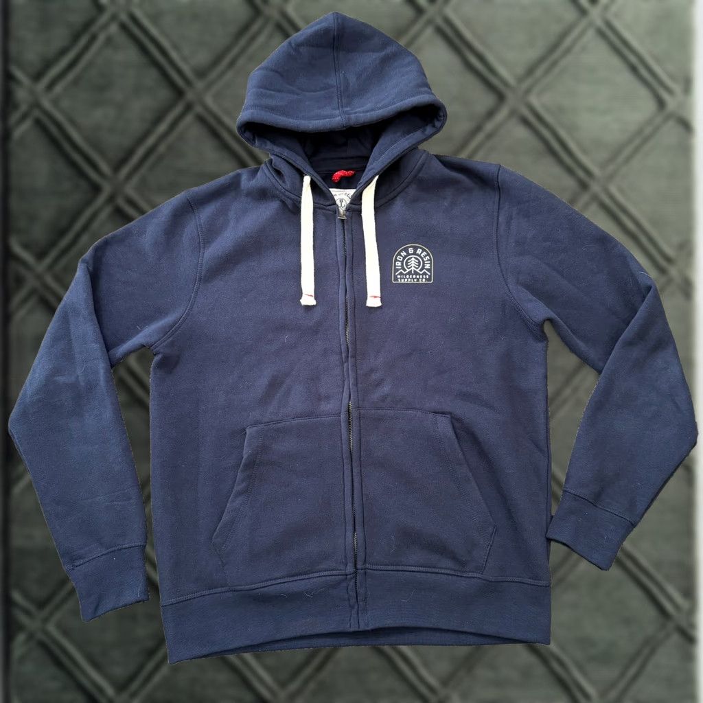 Huckberry Iron & Resin Hoodie Full Zip Utility Jacket Blue Men’s Medium Size US M / EU 48-50 / 2 - 1 Thumbnail