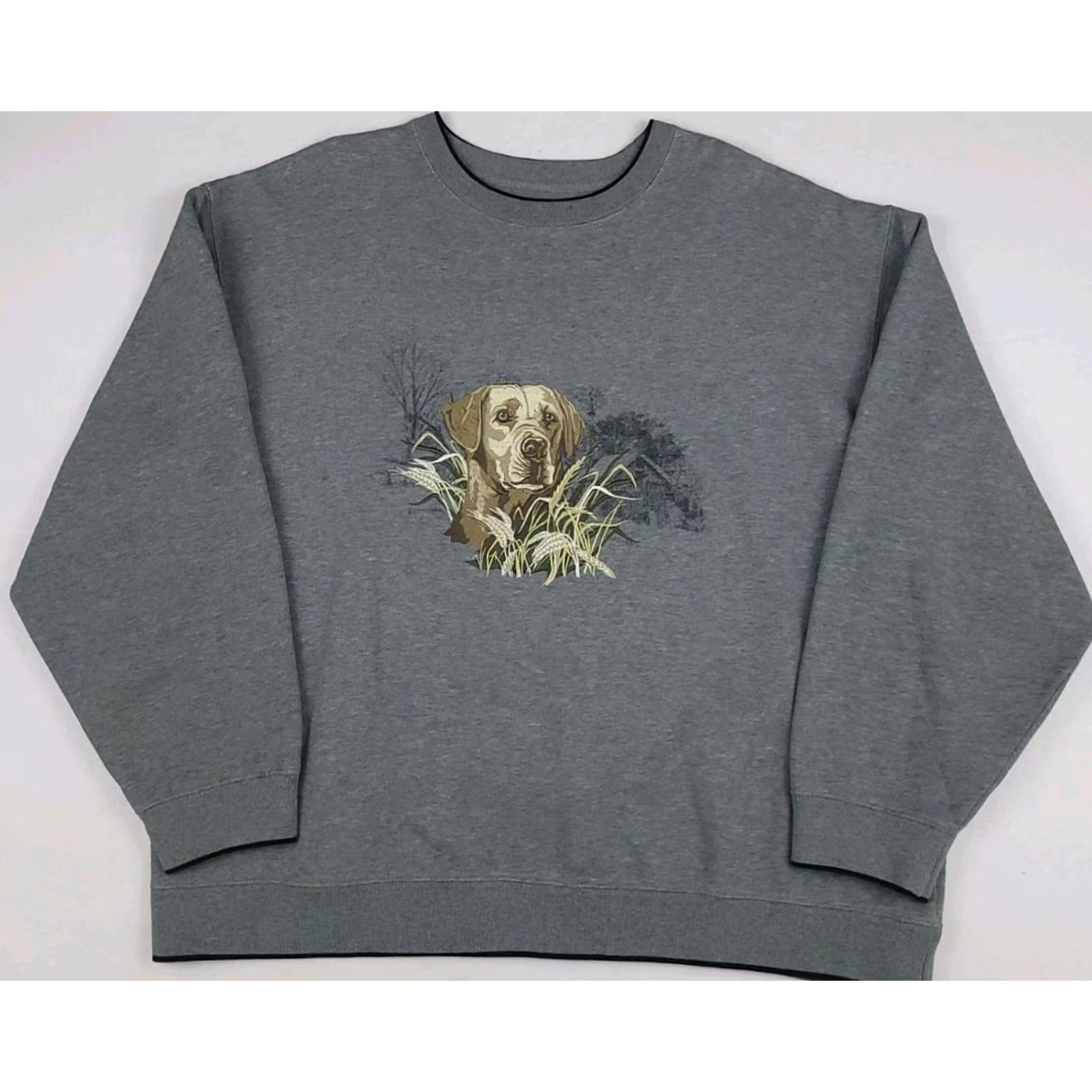 Croft & Barrow Vintage Gold Retriever Y2k Sweatshirt Outdoor Wildlife Hunting Gear Mens L Crewneck Size US L / EU 52-54 / 3 - 2 Thumbnail