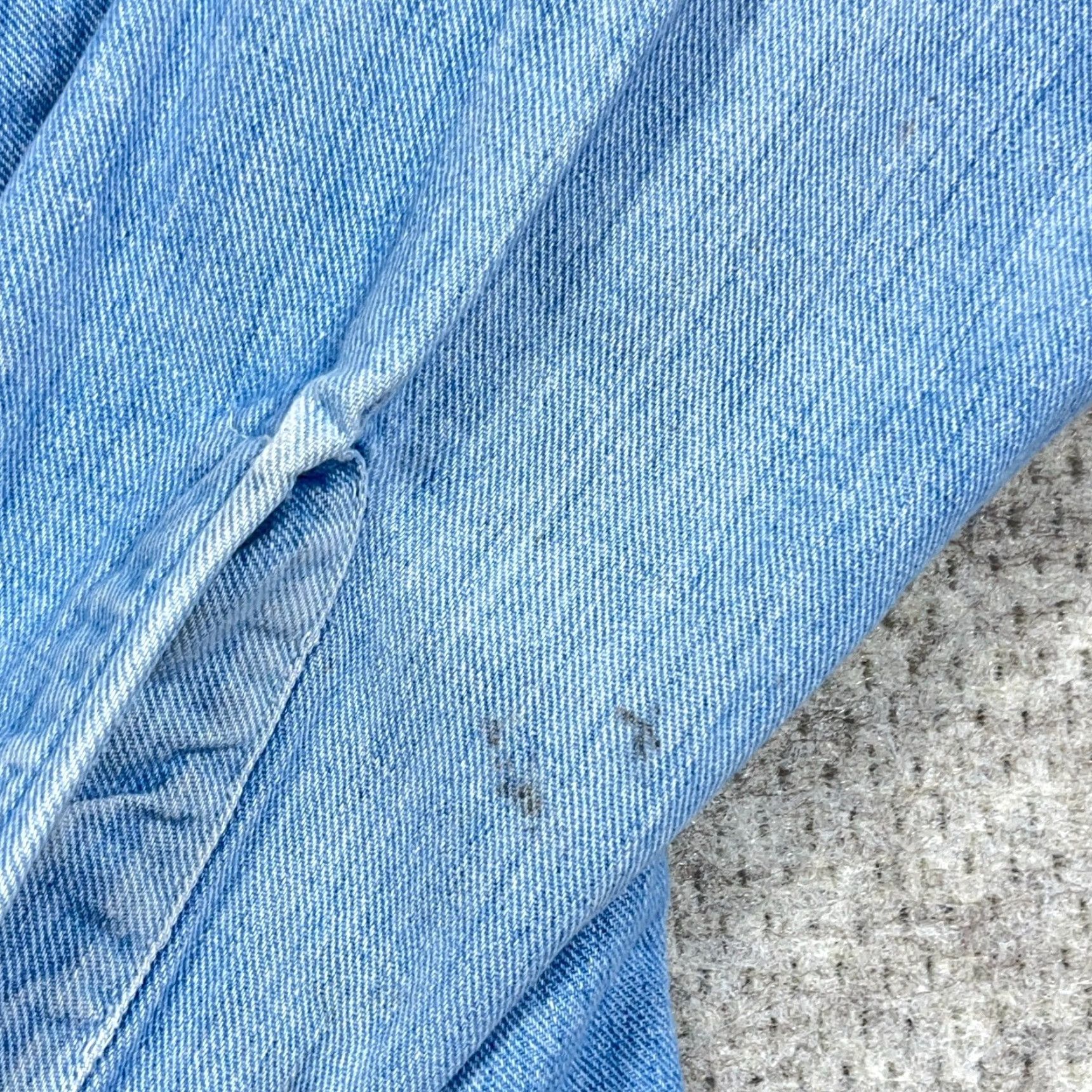 Madewell VINTAGE Madewell Denim Men Large Blue Jean Sanforized Button Up 70s 80s Faded Size US 33 - 5 Thumbnail
