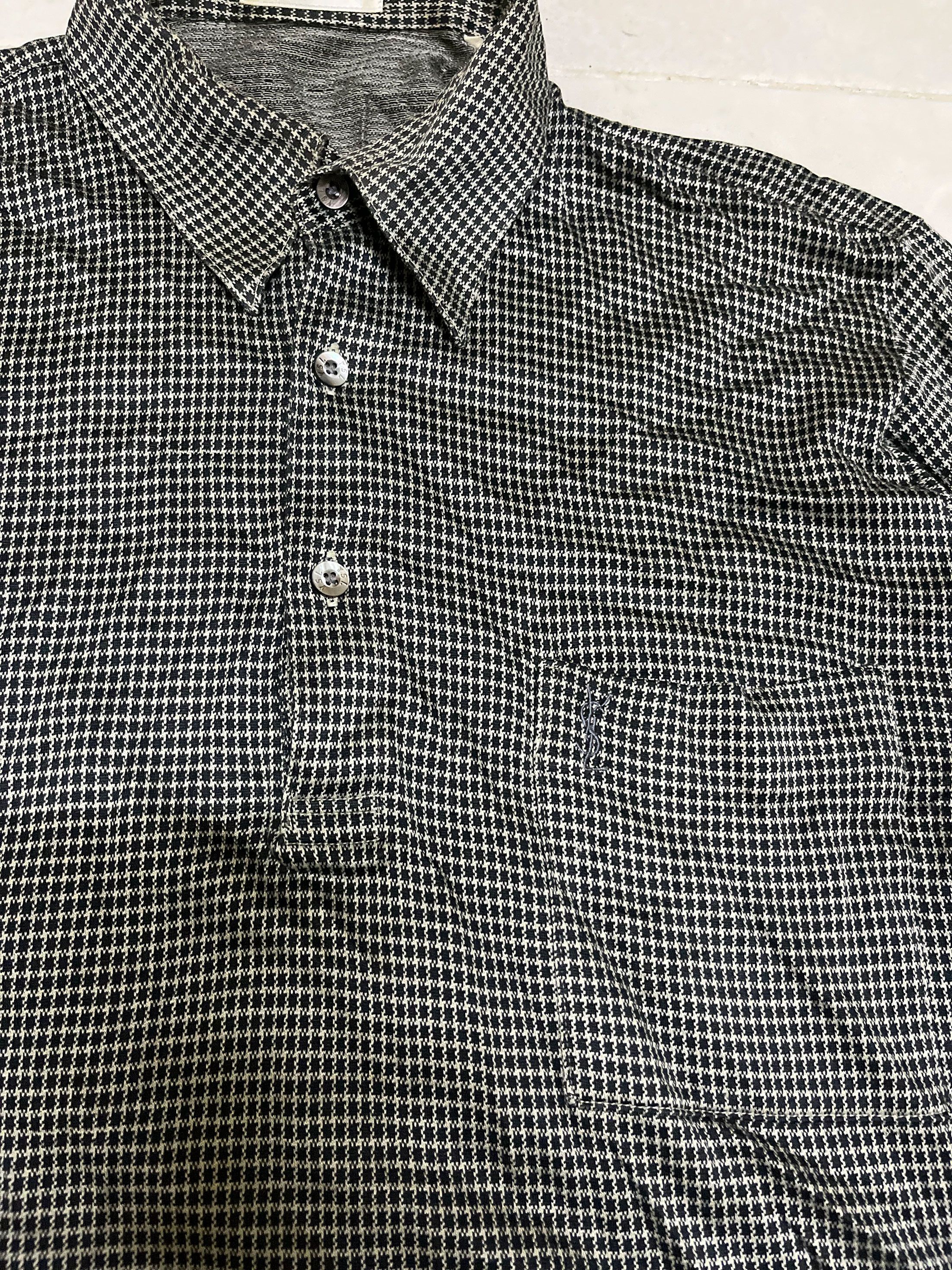 Vintage × Yves Saint Laurent Vintage YSL Japan 80s 90s 70s Retro Long Sleeve Collared Size US M / EU 48-50 / 2 - 2 Thumbnail