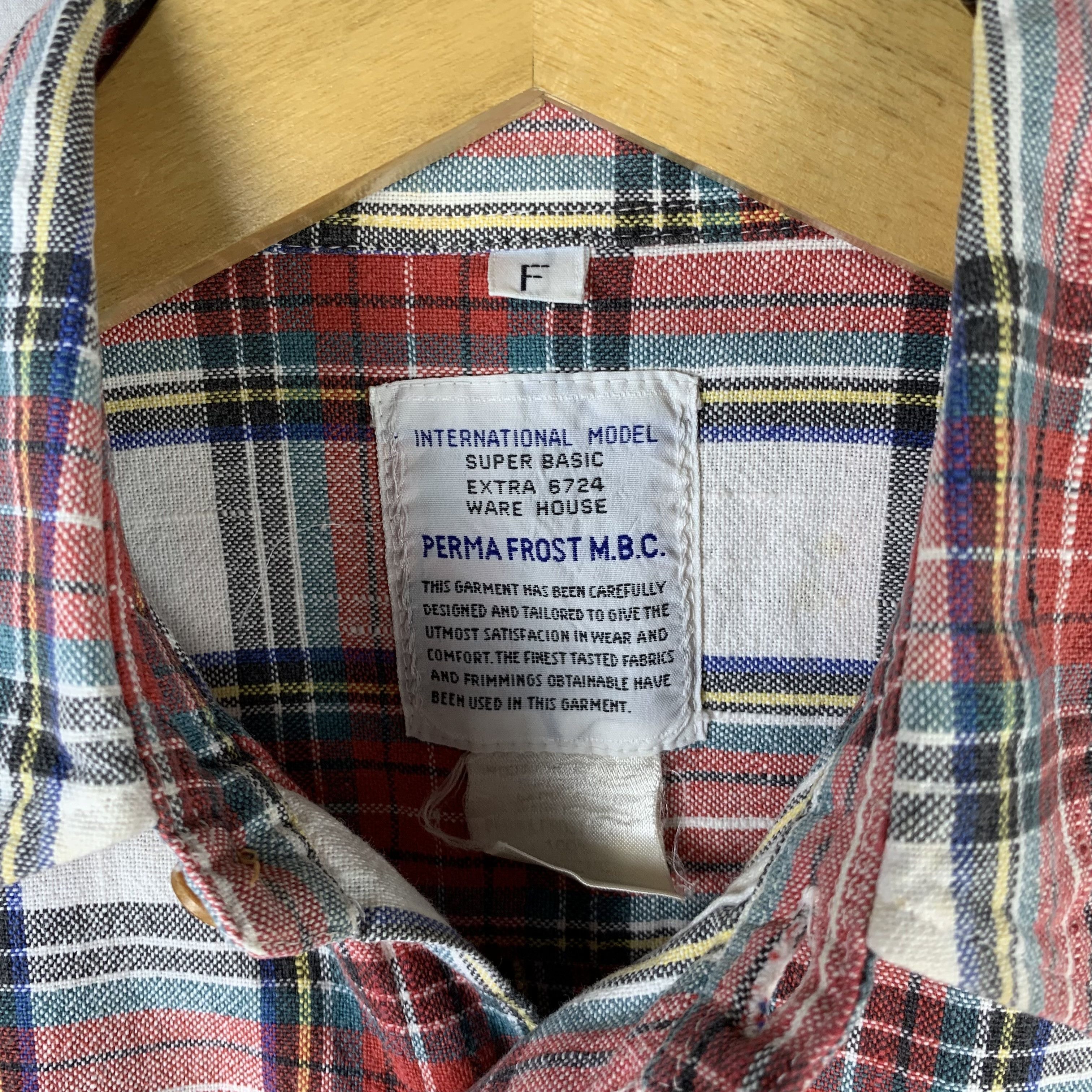 Japanese Brand Perma Frost M.B.C Plaid Flannel Shirt Size US M / EU 48-50 / 2 - 5 Thumbnail