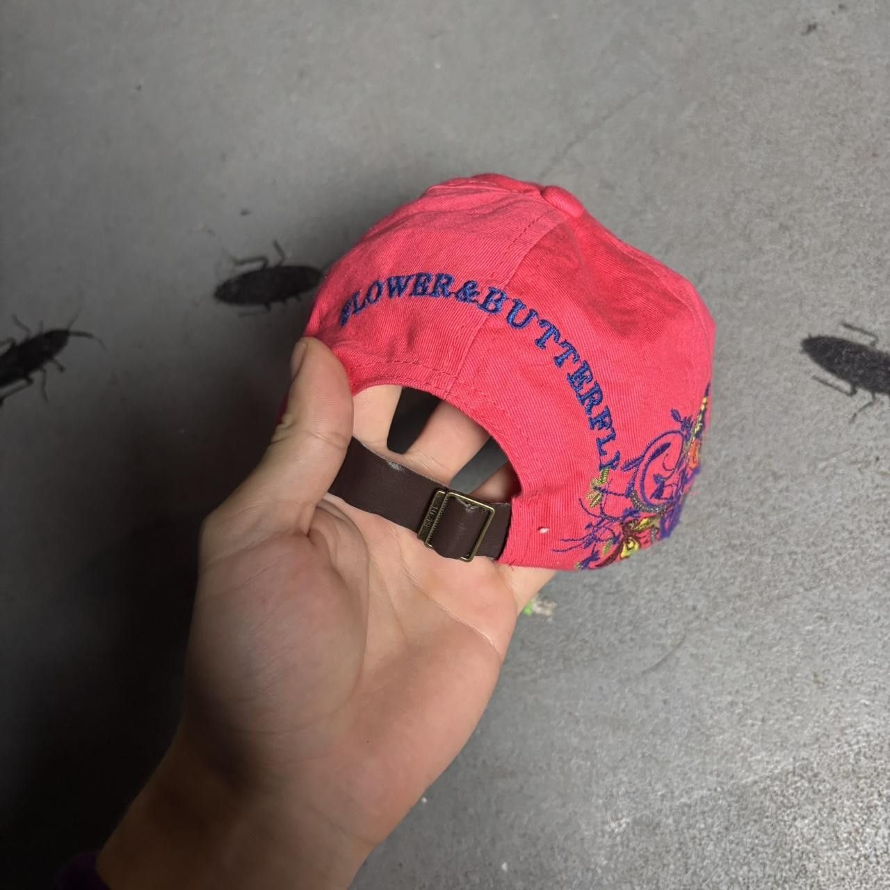 Japanese Brand × Vintage Pink butterfly cap Size ONE SIZE - 4 Thumbnail
