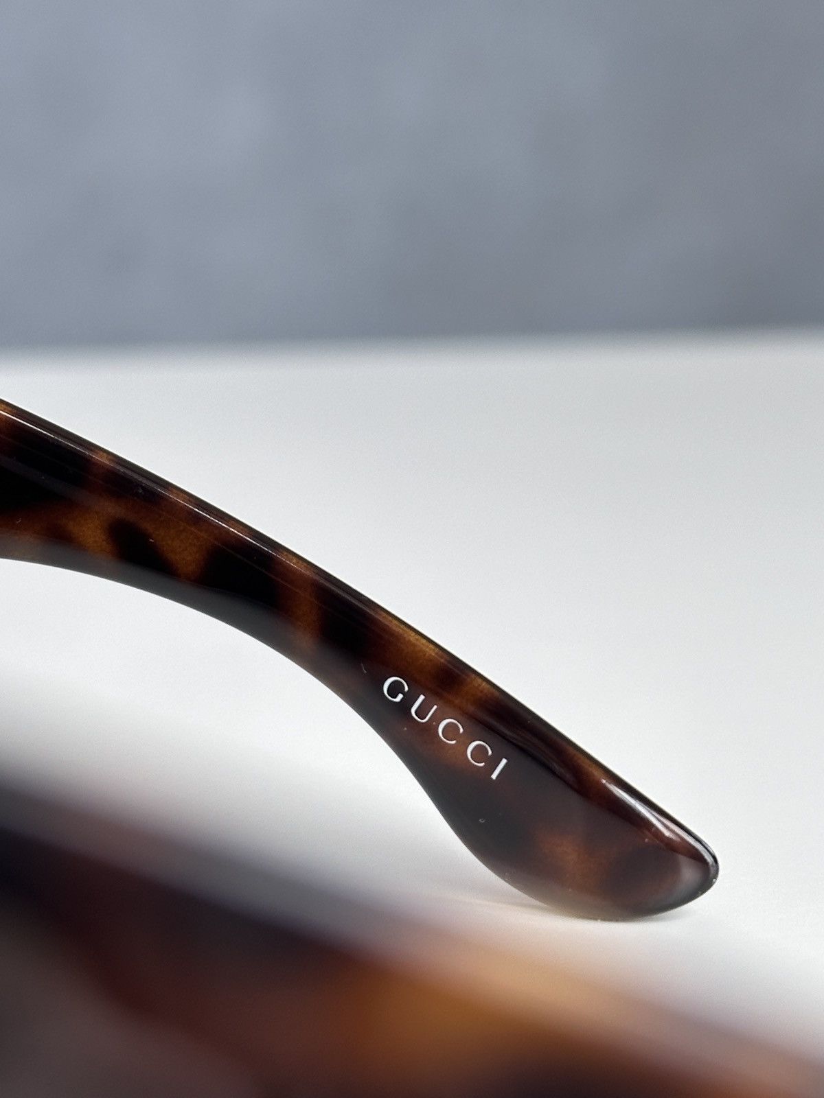 Gucci GUCCI Shield Mask Oversized Sunglasses Leopard GG 2961/S Y2K Size ONE SIZE - 6 Thumbnail