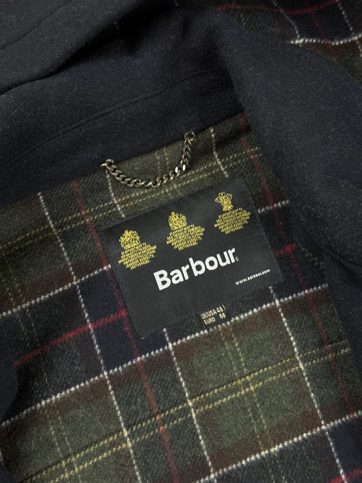 Barbour Vintage wool duffle coat Barbour original luxury item Size US XL / EU 56 / 4 - 4 Thumbnail