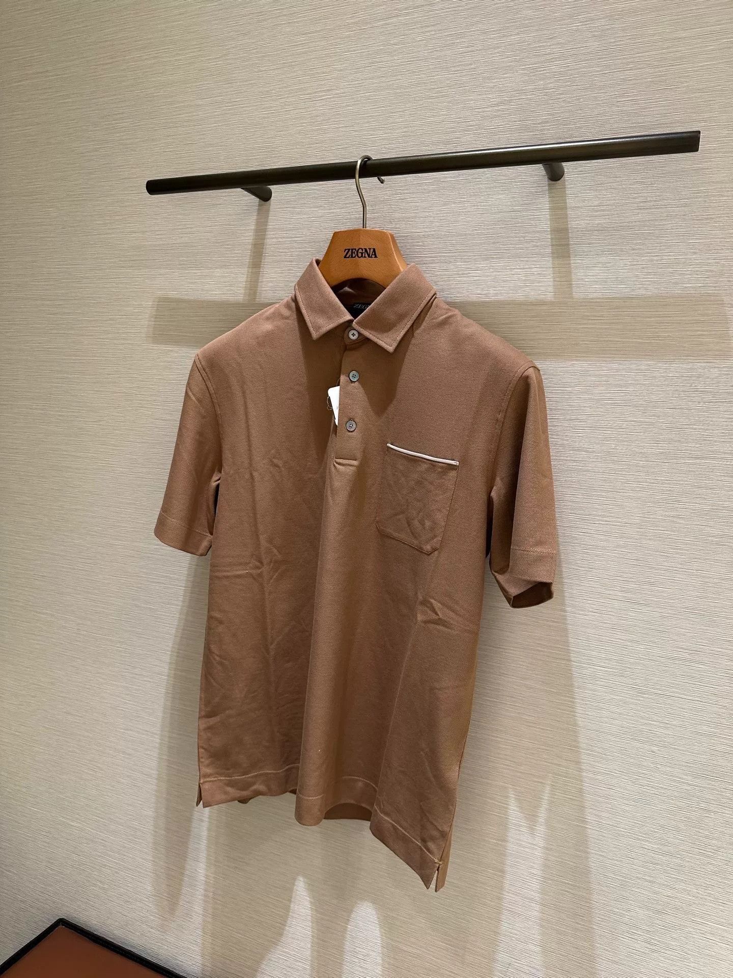 Ermenegildo Zegna Zegna Men's Short-Sleeve Polo Shirt Size US S / EU 44-46 / 1 - 3 Thumbnail
