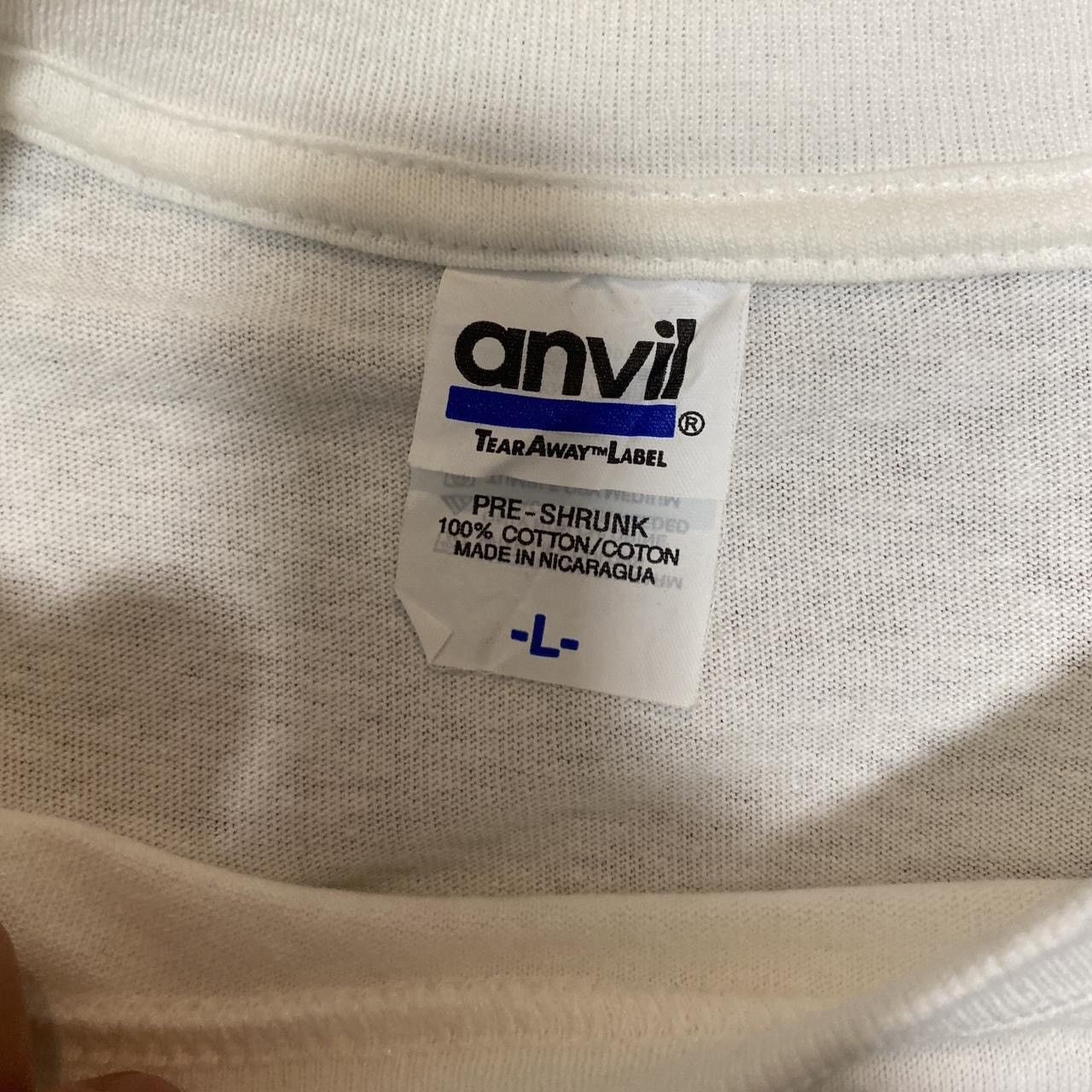 Anvil Y2K Costa Mesa Orange county white and black graphic tshirt Size US L / EU 52-54 / 3 - 4 Thumbnail